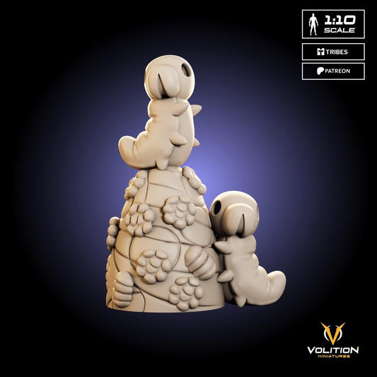 Grubs for 0 GEO Figure - Volition Miniatures - Resin Printed Figurine