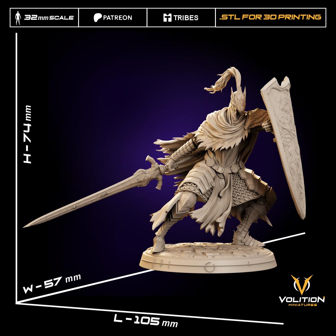 Abysswalker Miniature - 28mm / 32mm / 36mm - Volition Miniatures - Resin Printed Figurine for D&D, TTRPGs, and Board Games