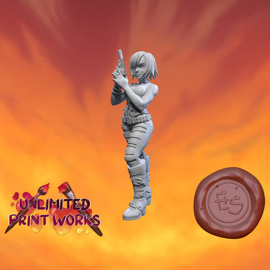 Overdive Agent Miniature - 28mm / 32mm / 36mm / 75mm - Ethan Savage Studios - Resin Printed Figure for D&D, TTRPGs, and Board Games