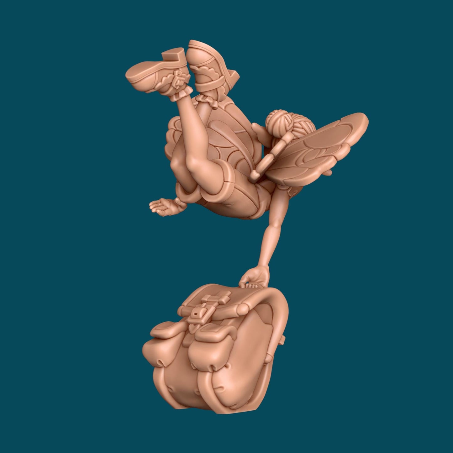 Lavender, Pixie Professor Miniature - 28mm / 32mm / 36mm - Awkward Penguin Minis - Resin Printed Figure for D&D, Daggerheart, and Painting