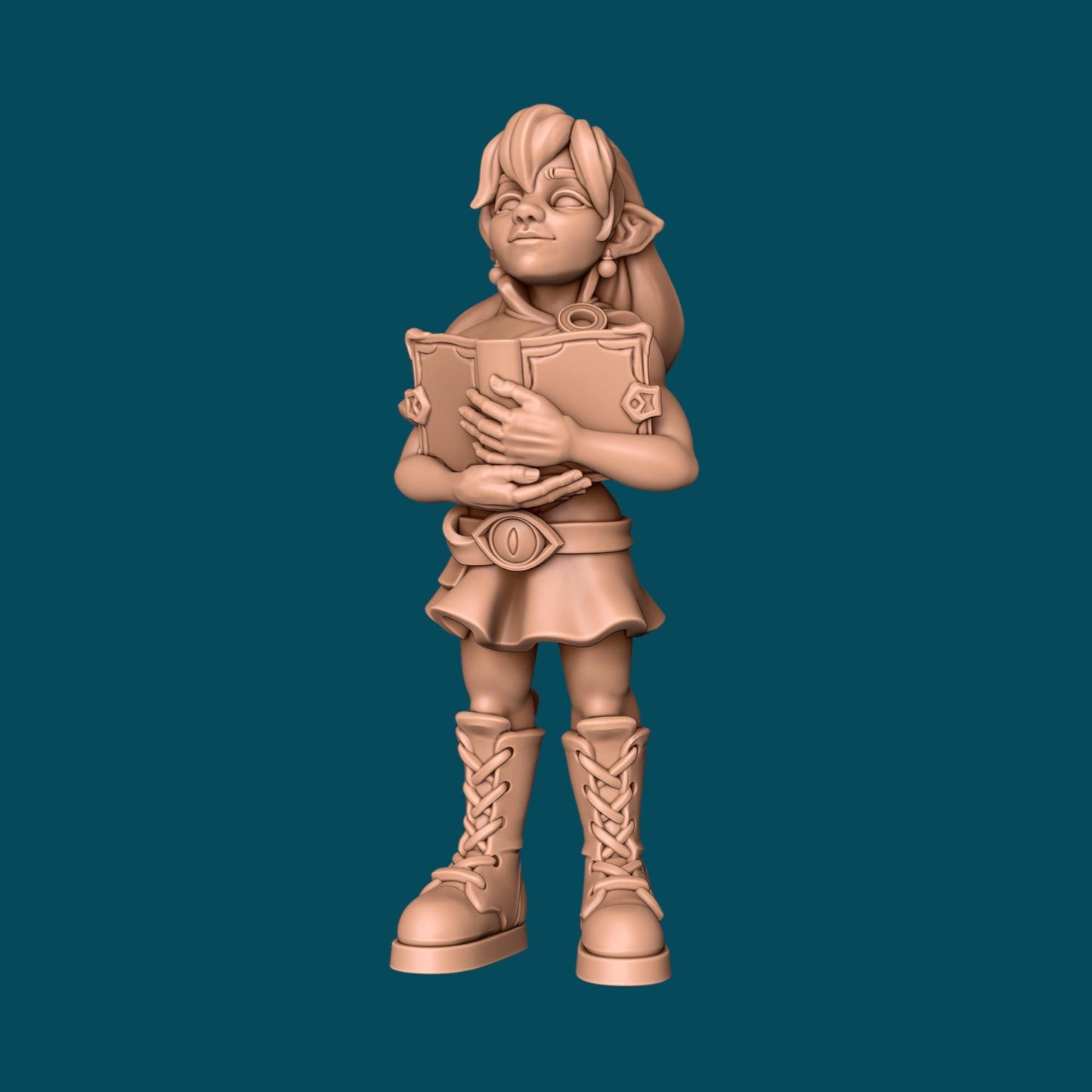 Hadrey, Halfling Warlock Miniature - 28mm / 32mm / 36mm - Awkward Penguin Minis - Resin Printed Figure for D&D, Daggerheart, and Painting