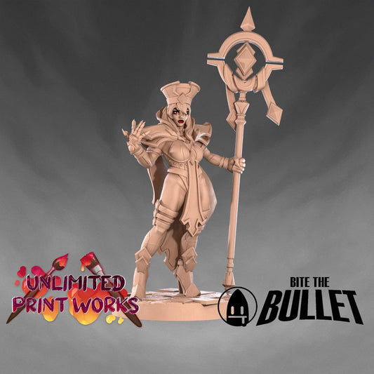 Human Inquisitor Miniature (2 Variations) - 28mm / 32mm / 36mm - Bite the Bullet - Resin Printed Figure for D&D, TTRPGs, and Board Games
