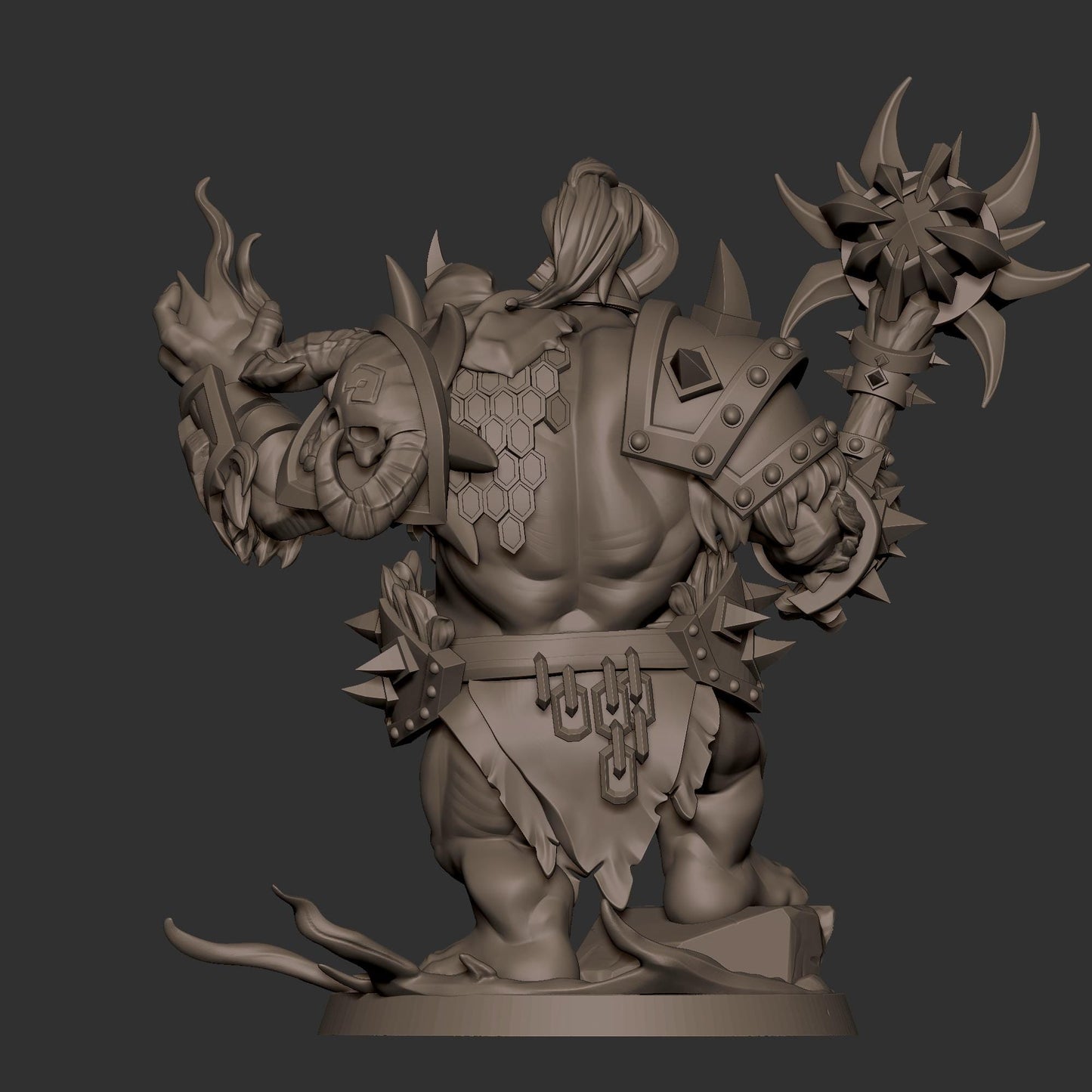 Ogre Lockserker Miniature - 28mm / 32mm / 36mm - Bite the Bullet - Resin Printed Figure for D&D, TTRPGs, and Board Games