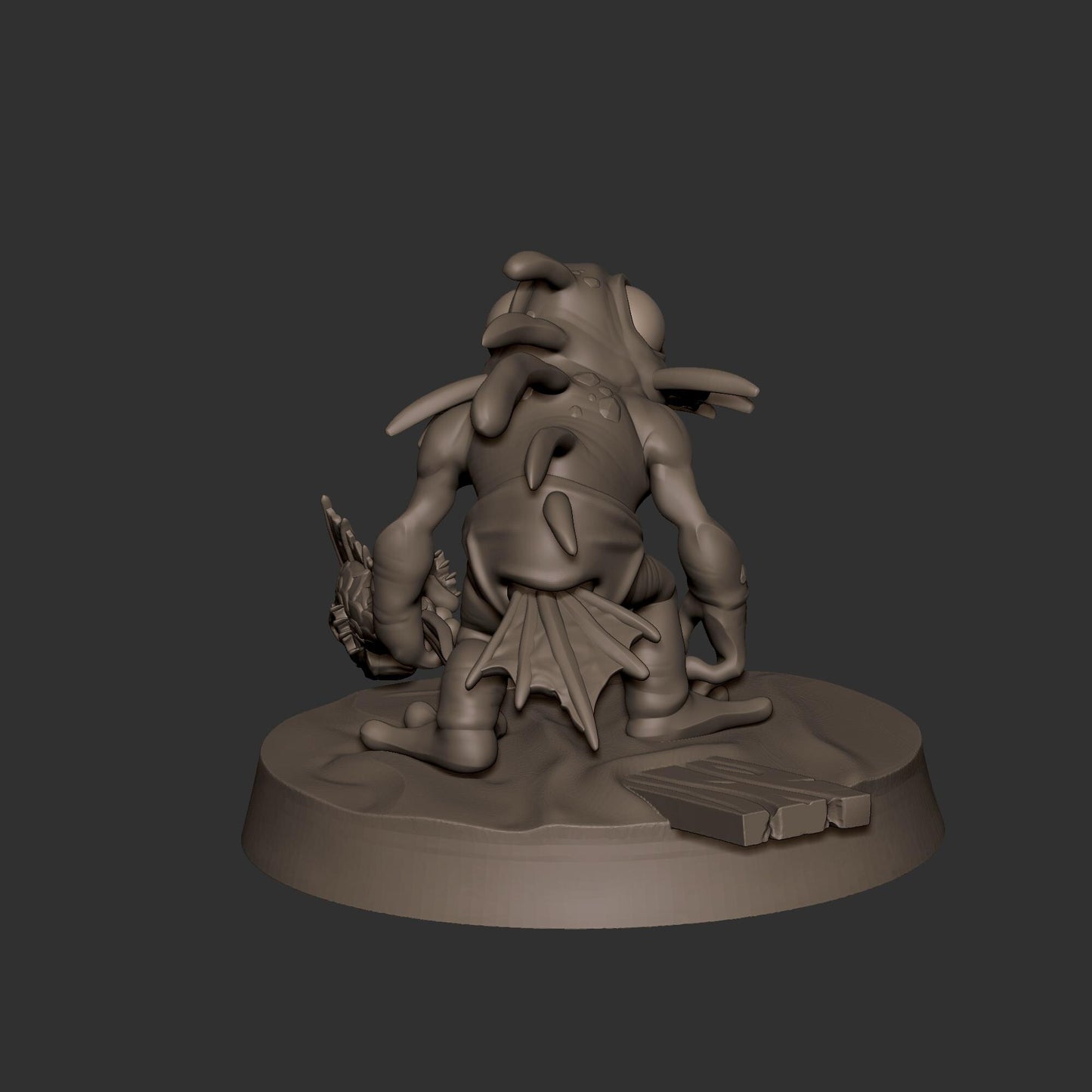 Murloc Trickster Miniature - 28mm / 32mm / 36mm - Bite the Bullet - Resin Printed Figure for D&D, TTRPGs, and Board Games