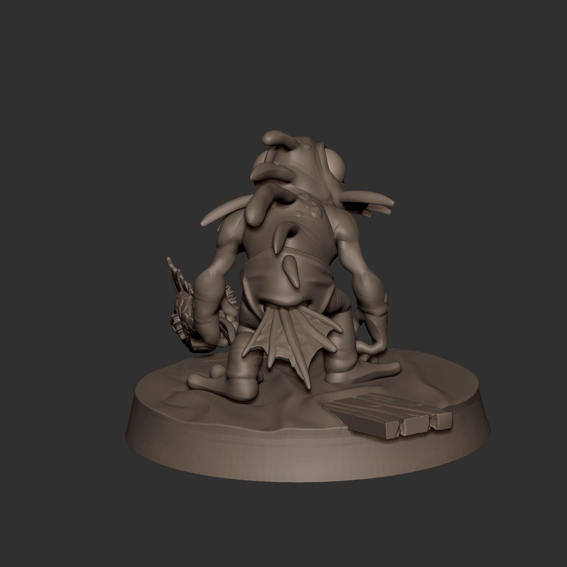 Murloc Trickster Miniature - 28mm / 32mm / 36mm - Bite the Bullet - Resin Printed Figure for D&D, TTRPGs, and Board Games