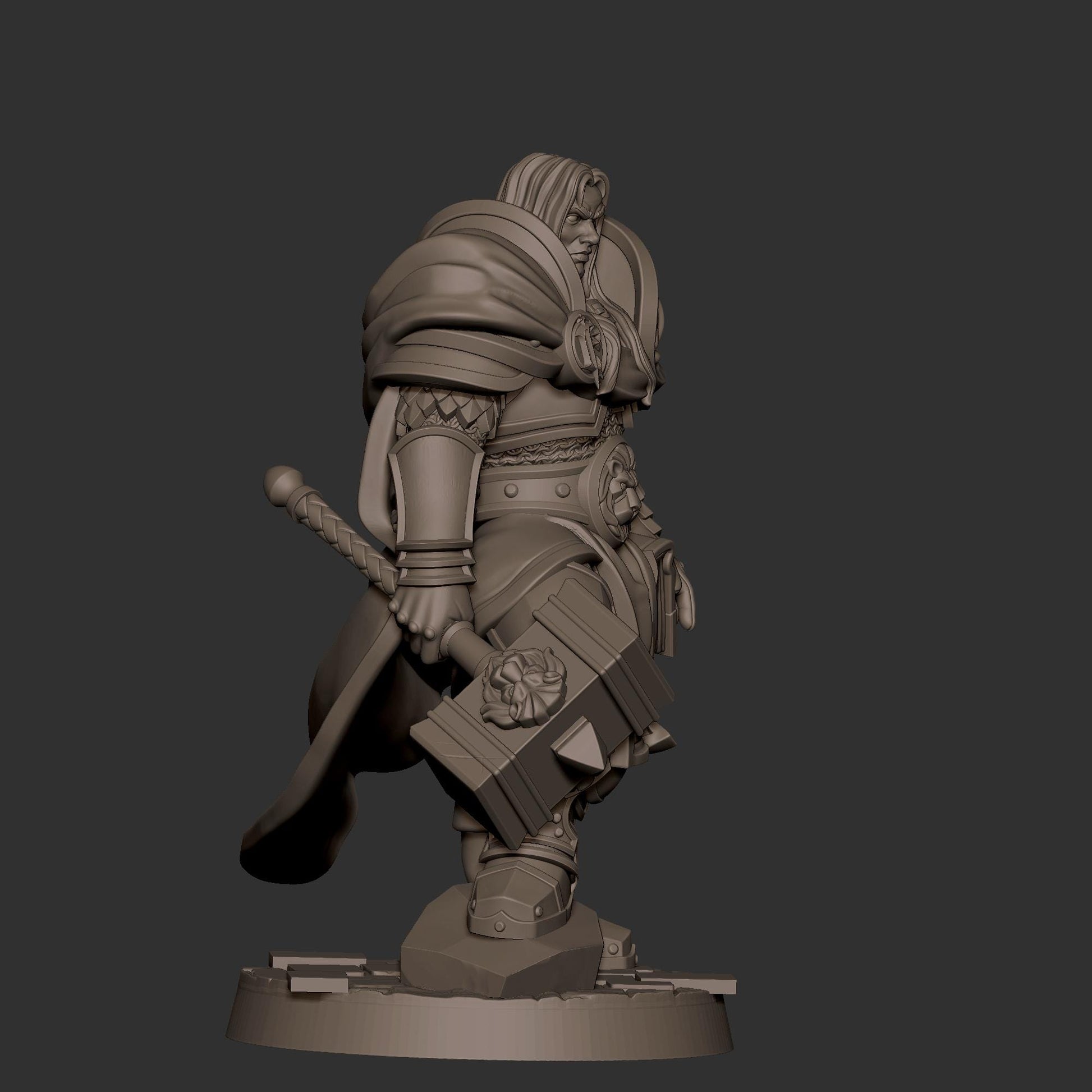 Human Prince Paladin Miniature - 28mm / 32mm / 36mm - Bite the Bullet - Resin Printed Figure for D&D, TTRPGs, and Board Games