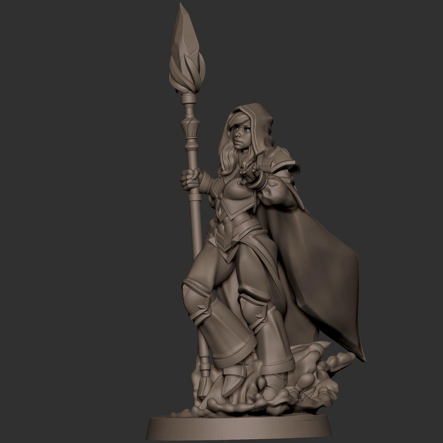 Human Mage Admiral Miniature - 28mm / 32mm / 36mm - Bite the Bullet - Resin Printed Figure for D&D, TTRPGs, and Board Games