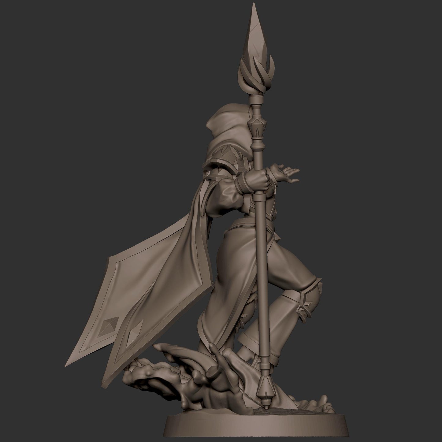 Human Mage Admiral Miniature - 28mm / 32mm / 36mm - Bite the Bullet - Resin Printed Figure for D&D, TTRPGs, and Board Games