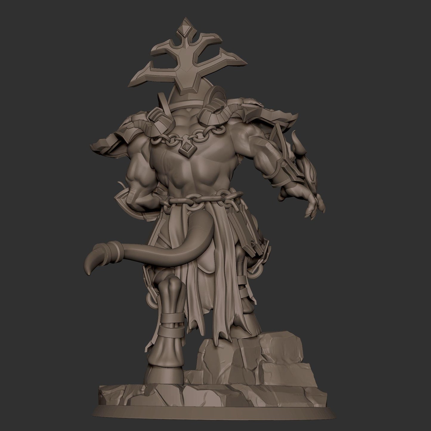 Eredar Warlock Miniature - 28mm / 32mm / 36mm - Bite the Bullet - Resin Printed Figure for D&D, TTRPGs, and Board Games