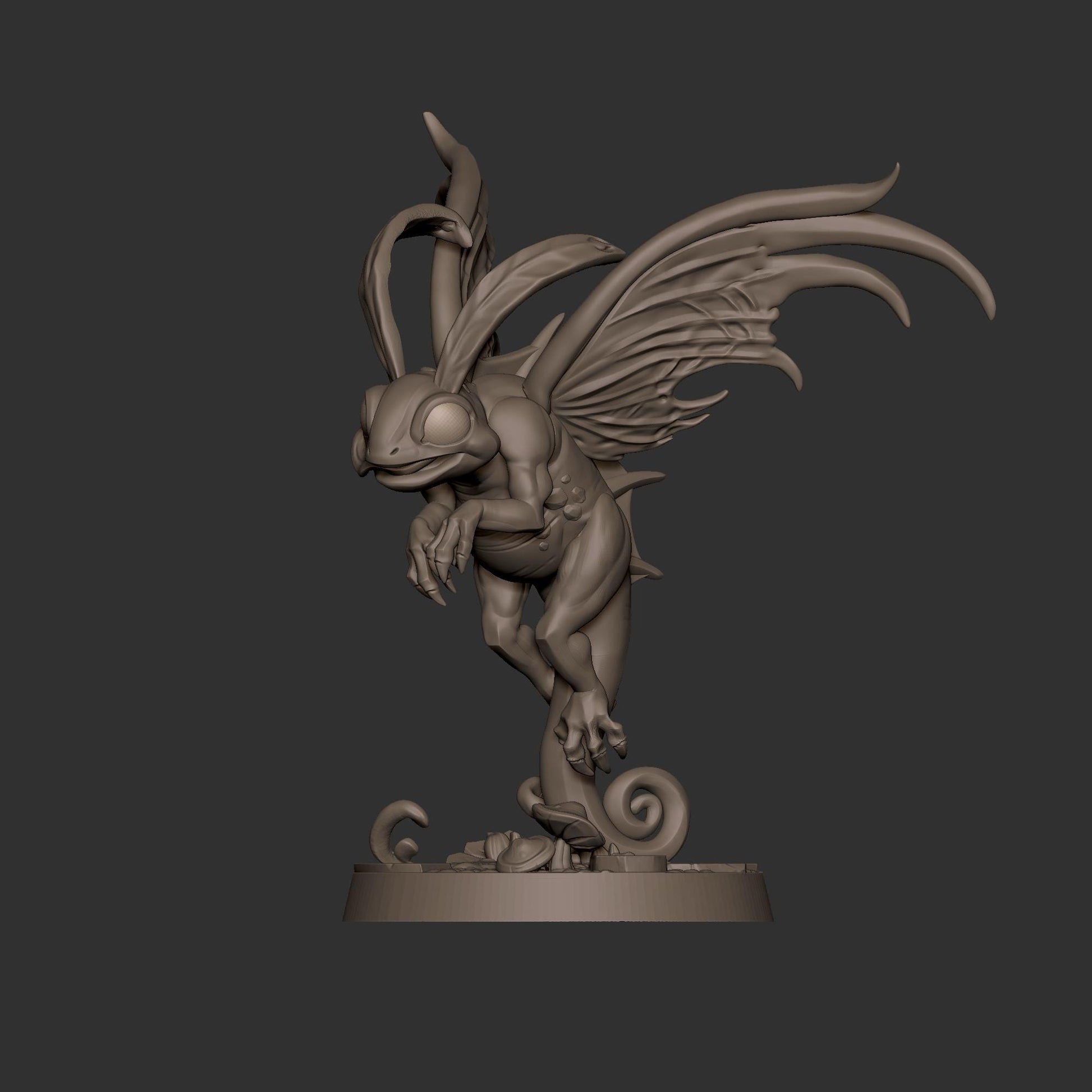 Dragon Trickster Miniature - 28mm / 32mm / 36mm - Bite the Bullet - Resin Printed Figure for D&D, TTRPGs, and Board Games