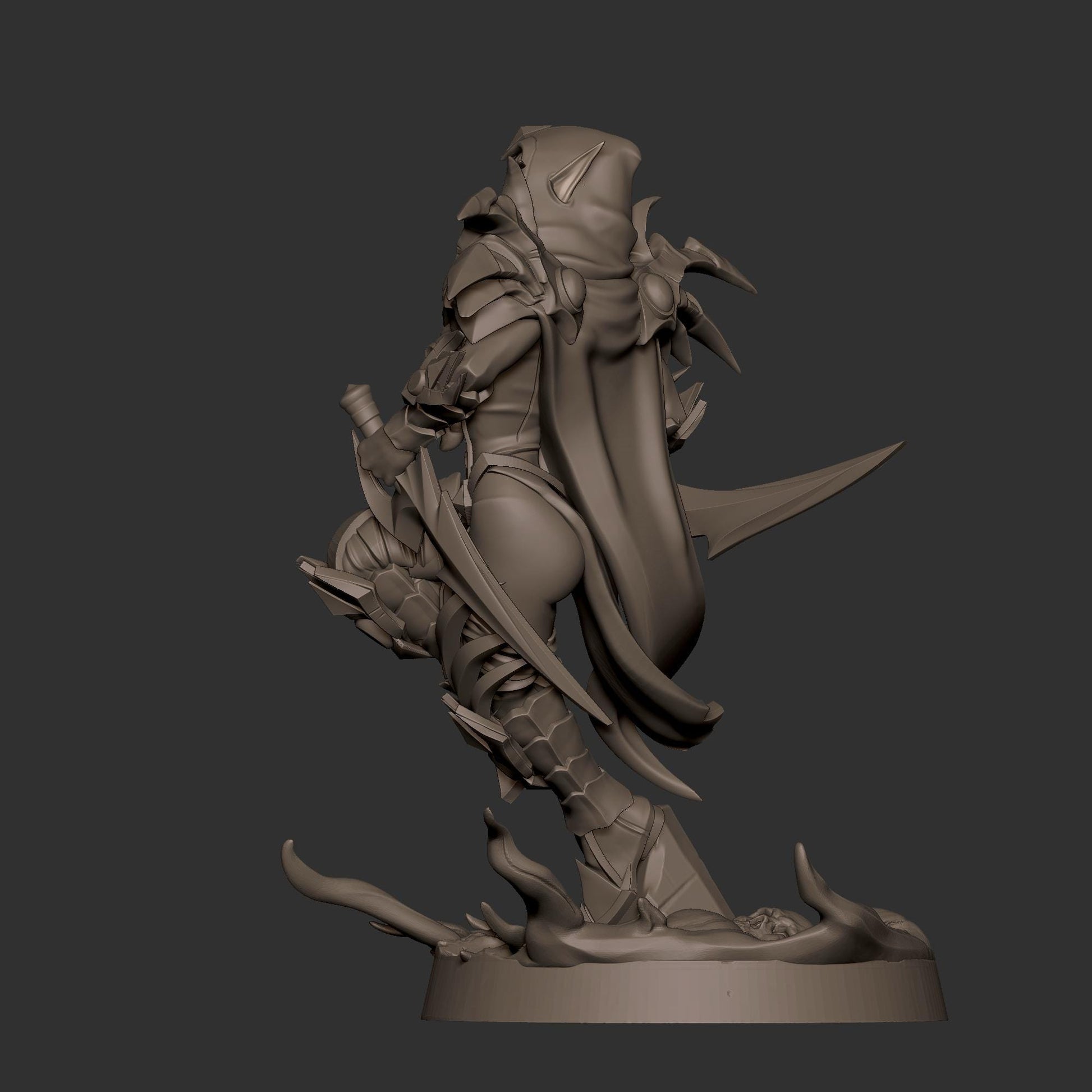 Blood Elf Rogue Miniature - 28mm / 32mm / 36mm - Bite the Bullet - Resin Printed Figure for D&D, TTRPGs, and Board Games