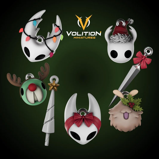 Ornaments from Pharloom and Beyond - Volition Miniatures - Christmas Ornament for fans of Hollow Knight and Silksong