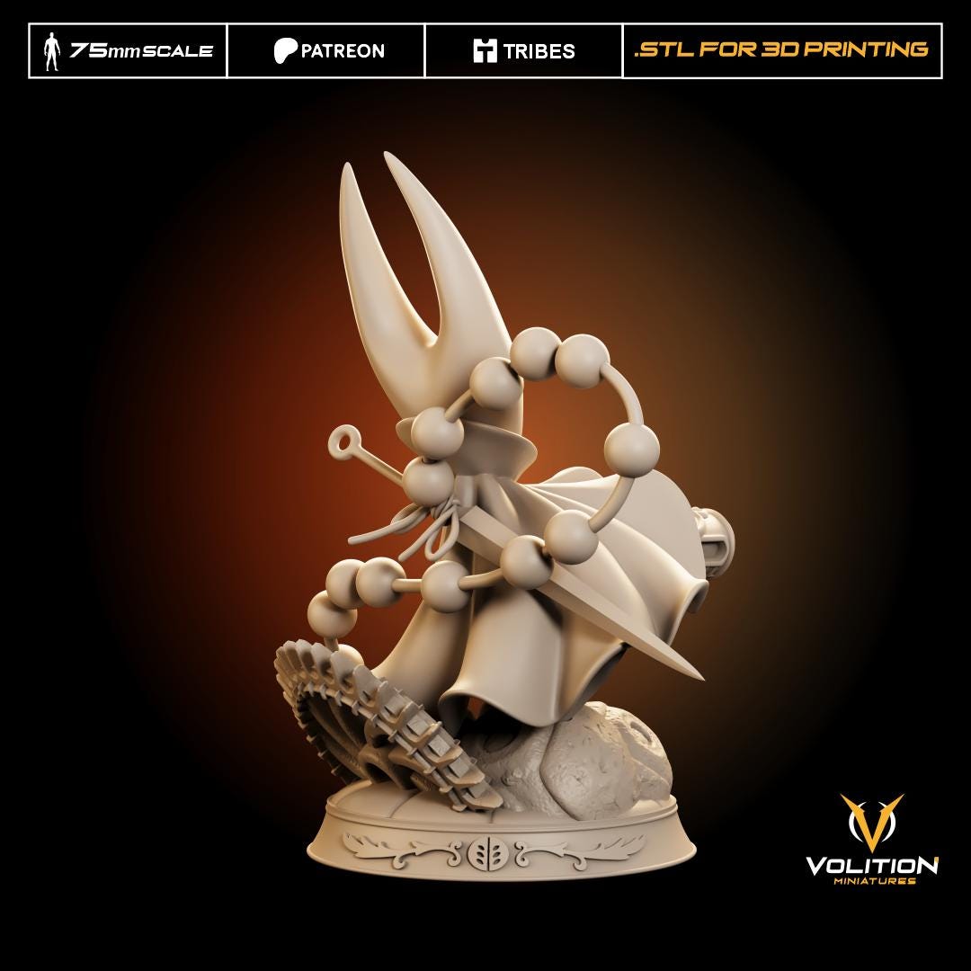 Princess of the Rosary Cannon Figure - 75mm - Volition Miniatures - Unpainted Resin Printed Figurine