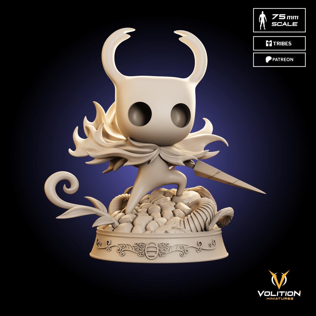Void Guy Miniature - 28mm / 32mm / 36mm / 75mm - Volition Miniatures - Resin Printed Figurine for D&D, TTRPGs, and Board Games
