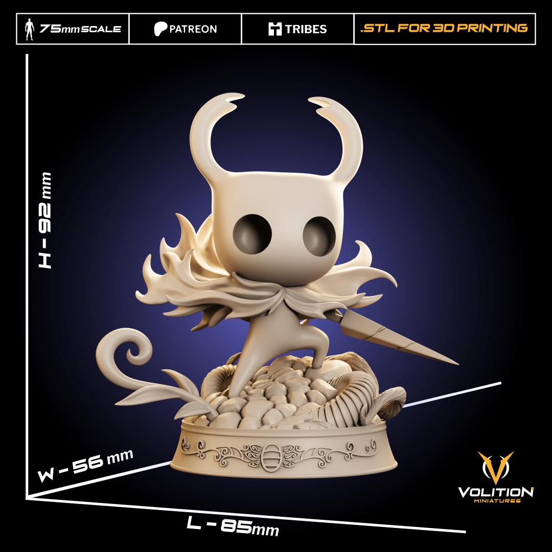 Void Guy Miniature - 28mm / 32mm / 36mm / 75mm - Volition Miniatures - Resin Printed Figurine for D&D, TTRPGs, and Board Games