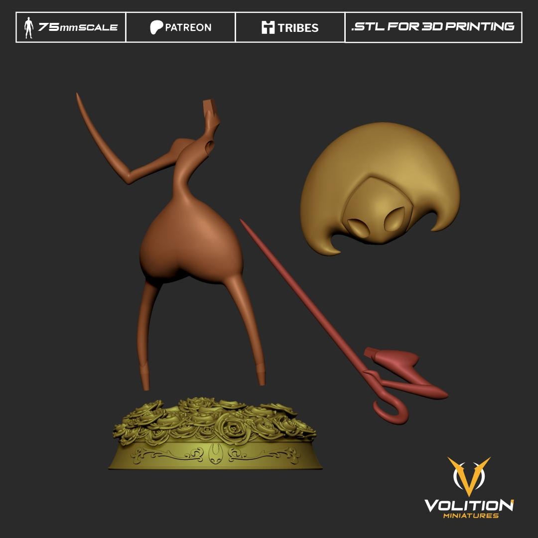 Golden Needle Figure - 75mm - Volition Miniatures - Unpainted Resin Printed Figurine