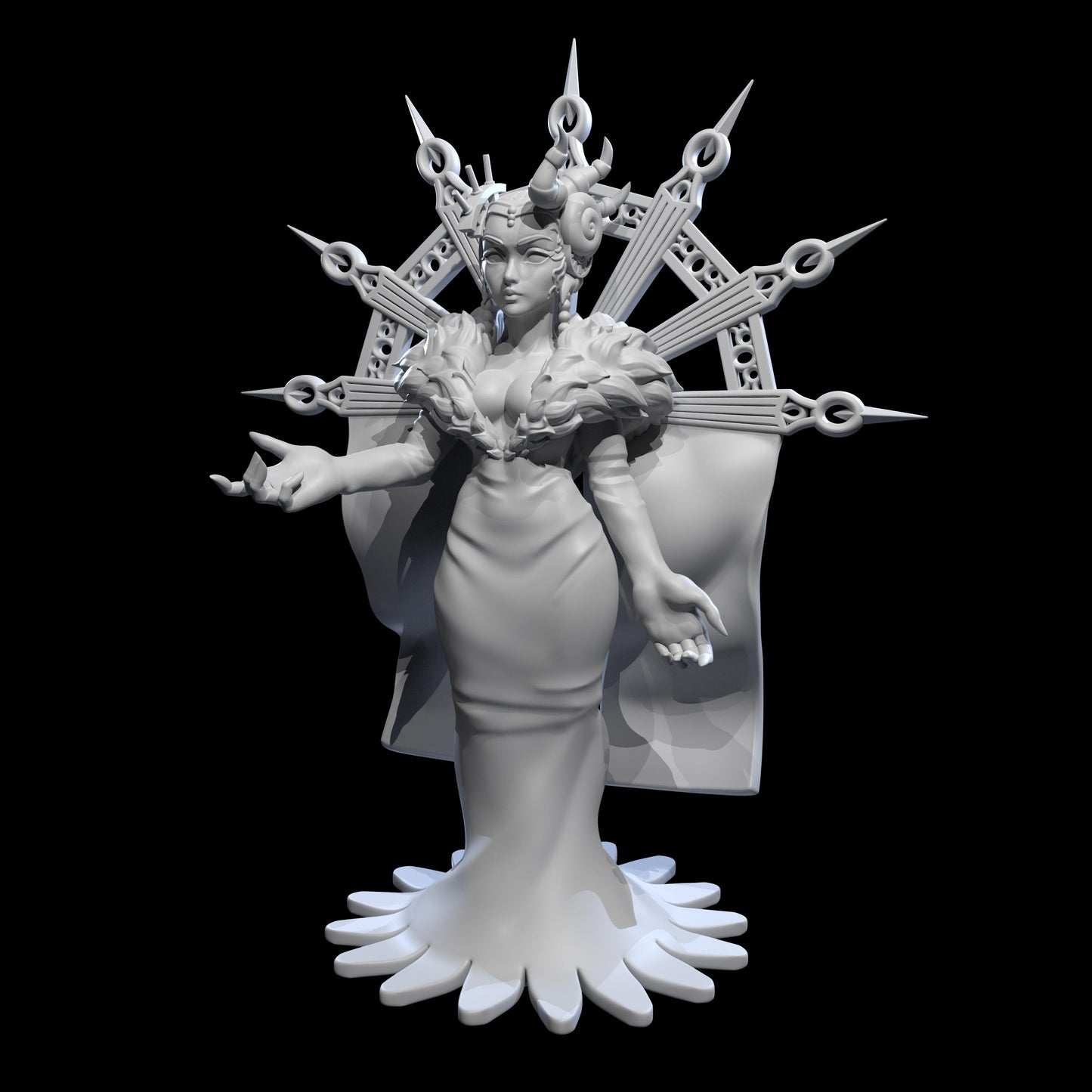 Sorceress Supreme Miniature - 28mm / 32mm / 36mm / 75mm - Ethan Savage Studios - Resin Printed Figure for D&D, TTRPGs, and Board Games