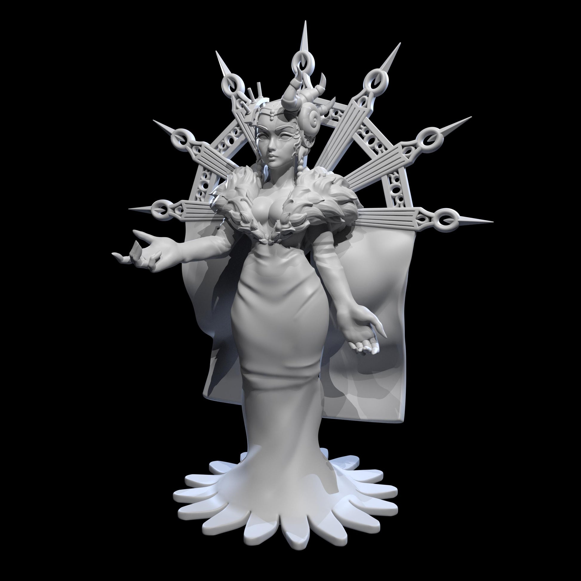 Sorceress Supreme Miniature - 28mm / 32mm / 36mm / 75mm - Ethan Savage Studios - Resin Printed Figure for D&D, TTRPGs, and Board Games