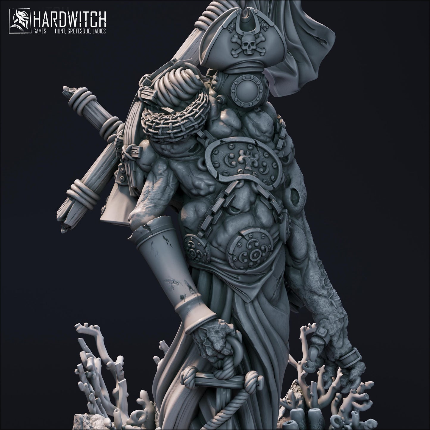 Lord Purulence Miniature - 28mm / 32mm / 36mm - HardWitch Games - Resin Printed Figure for D&D, TTRPGs, and Board Gaming