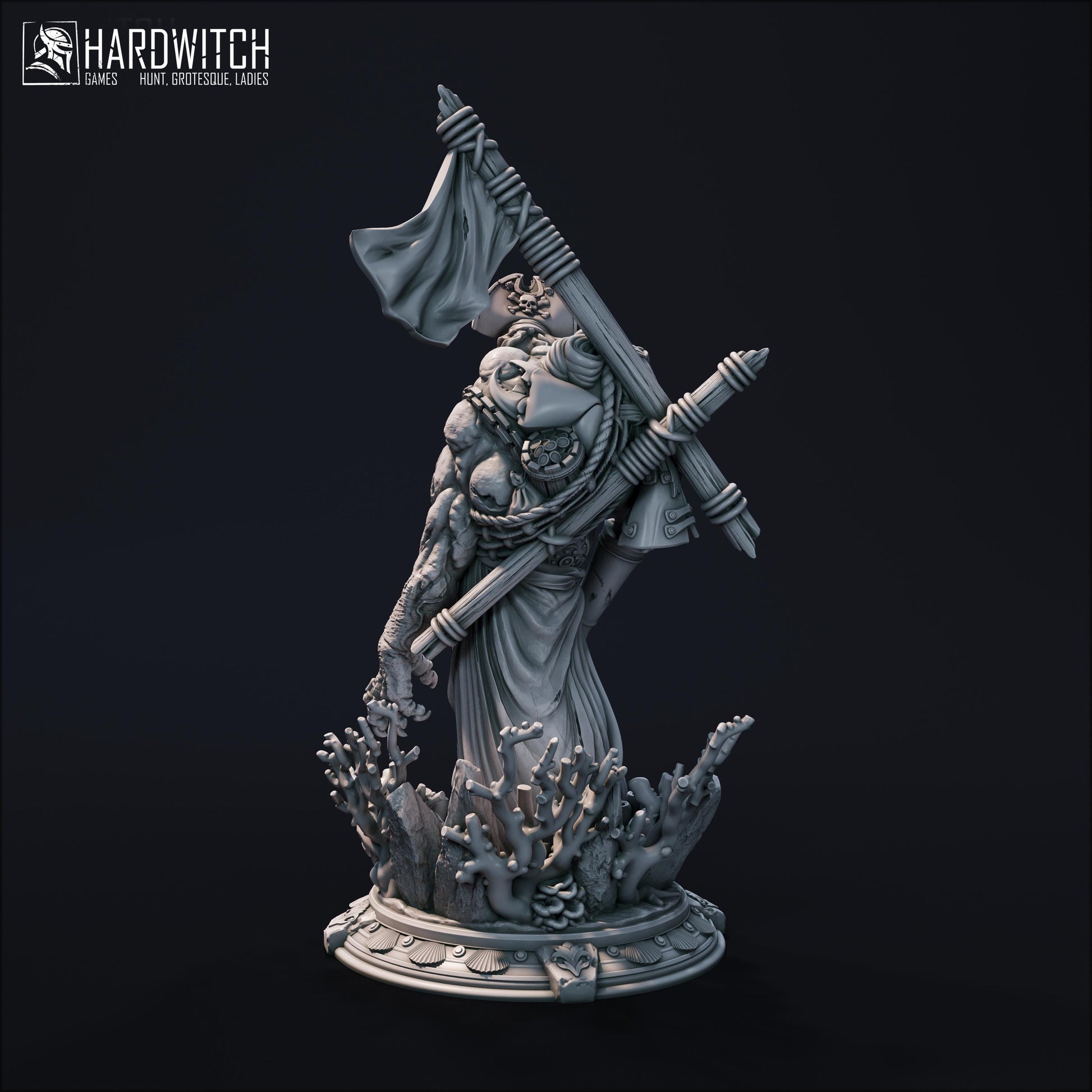 Lord Purulence Miniature - 28mm / 32mm / 36mm - HardWitch Games - Resin Printed Figure for D&D, TTRPGs, and Board Gaming