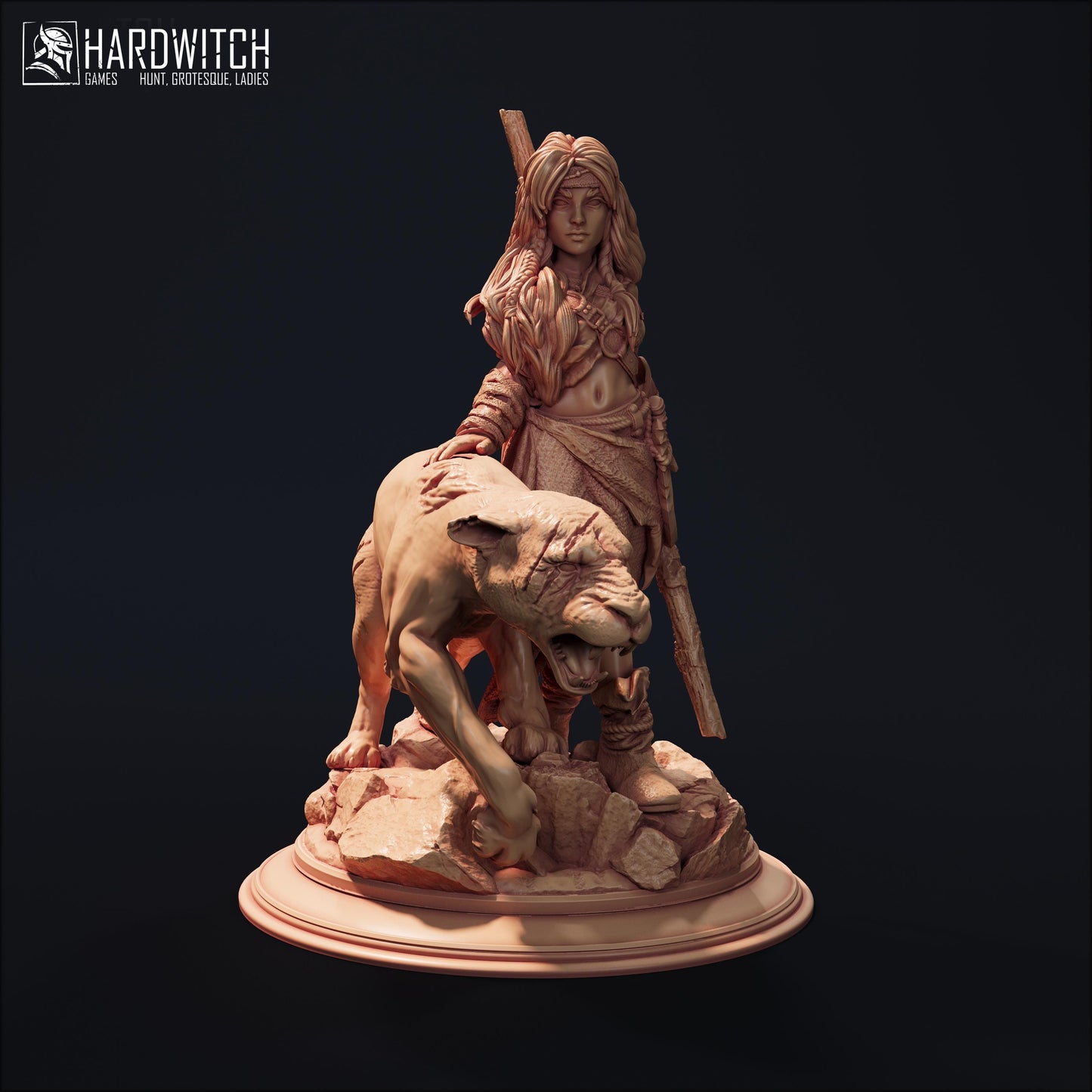 Rangoka Miniature - 28mm / 32mm / 36mm / 75mm - HardWitch Games - Resin Printed Figure for D&D, TTRPGs, and Board Gaming