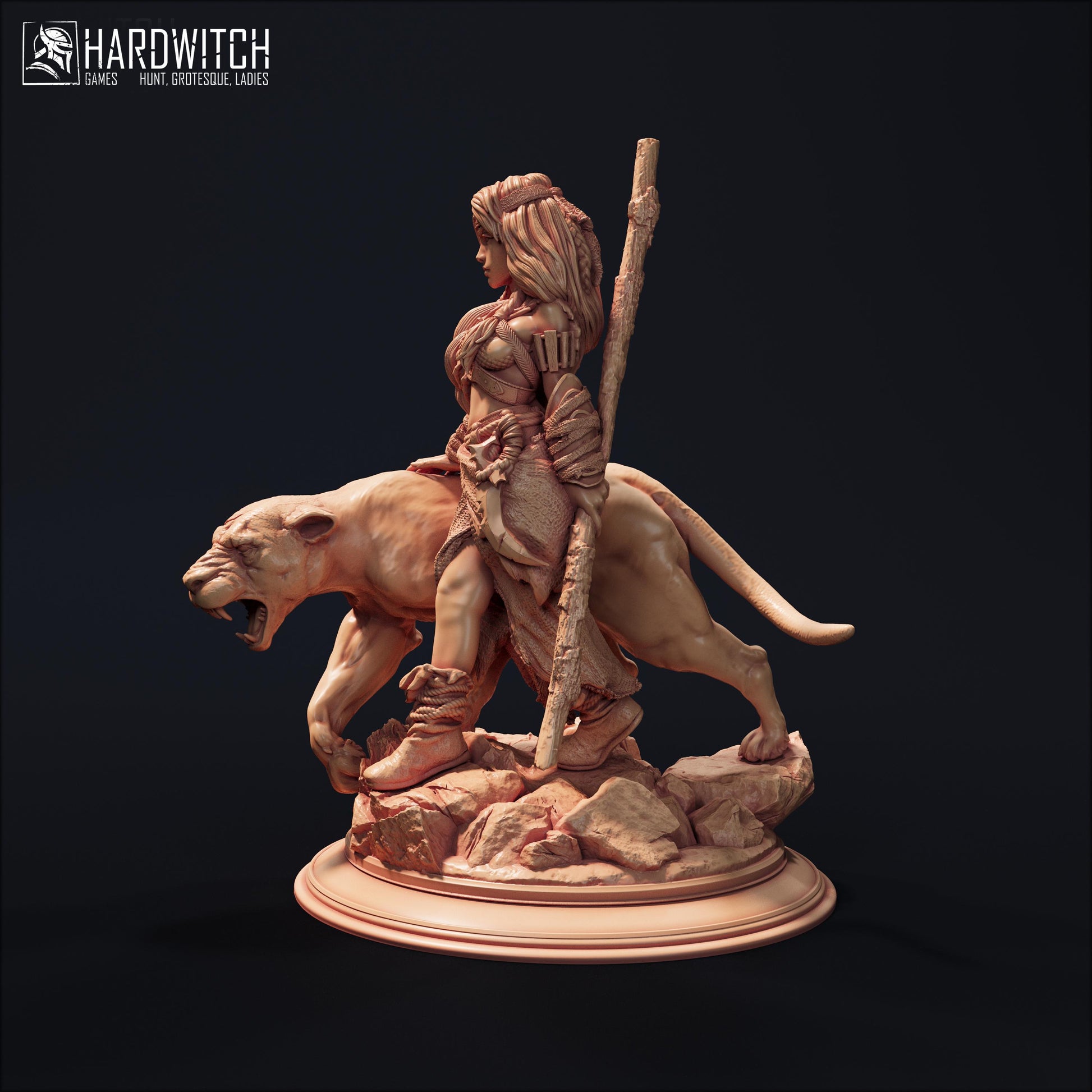 Rangoka Miniature - 28mm / 32mm / 36mm / 75mm - HardWitch Games - Resin Printed Figure for D&D, TTRPGs, and Board Gaming