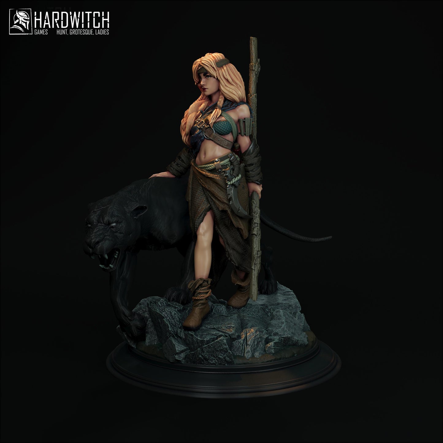 Rangoka Miniature - 28mm / 32mm / 36mm / 75mm - HardWitch Games - Resin Printed Figure for D&D, TTRPGs, and Board Gaming