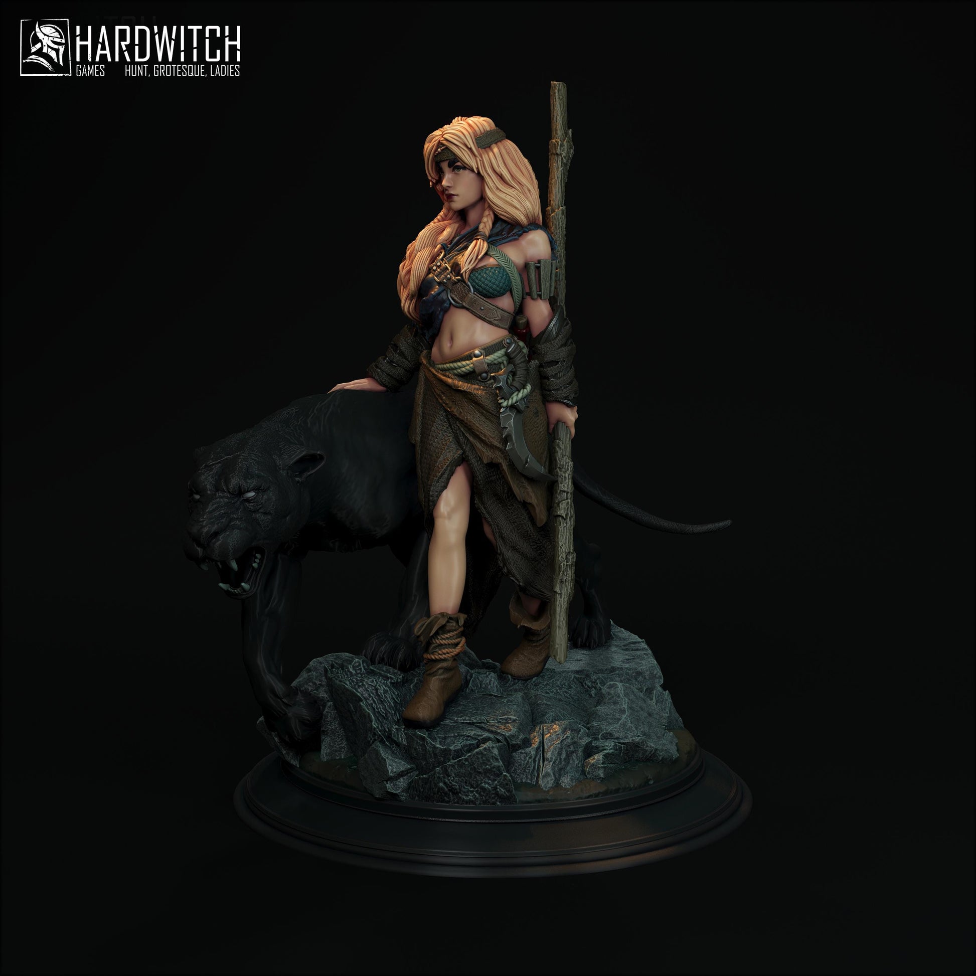 Rangoka Miniature - 28mm / 32mm / 36mm / 75mm - HardWitch Games - Resin Printed Figure for D&D, TTRPGs, and Board Gaming