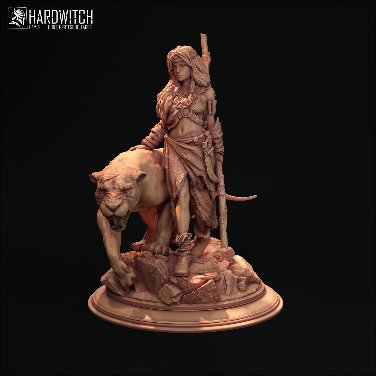 Rangoka Miniature - 28mm / 32mm / 36mm / 75mm - HardWitch Games - Resin Printed Figure for D&D, TTRPGs, and Board Gaming