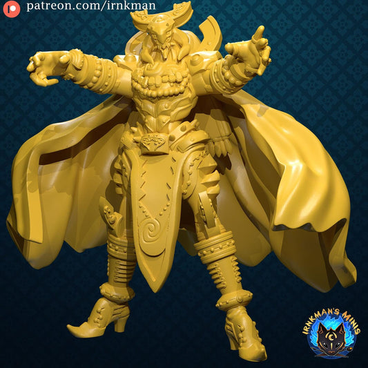 Eldritch Lich Miniature - 28mm / 32mm / 36mm - Irnkman's Minis - Resin Printed Figure for D&D, TTRPGs, and Board Games
