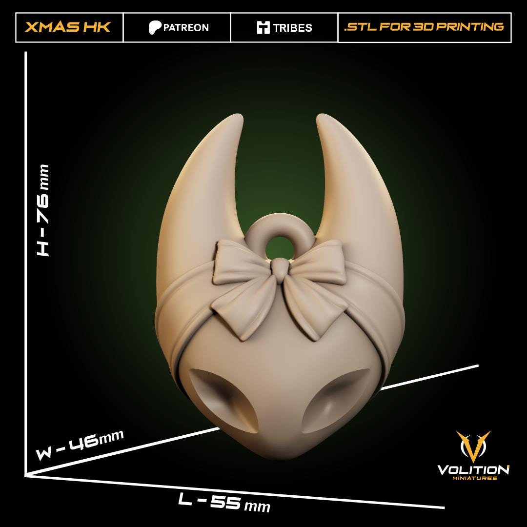 Ornaments from Pharloom and Beyond - Volition Miniatures - Christmas Ornament for fans of Hollow Knight and Silksong
