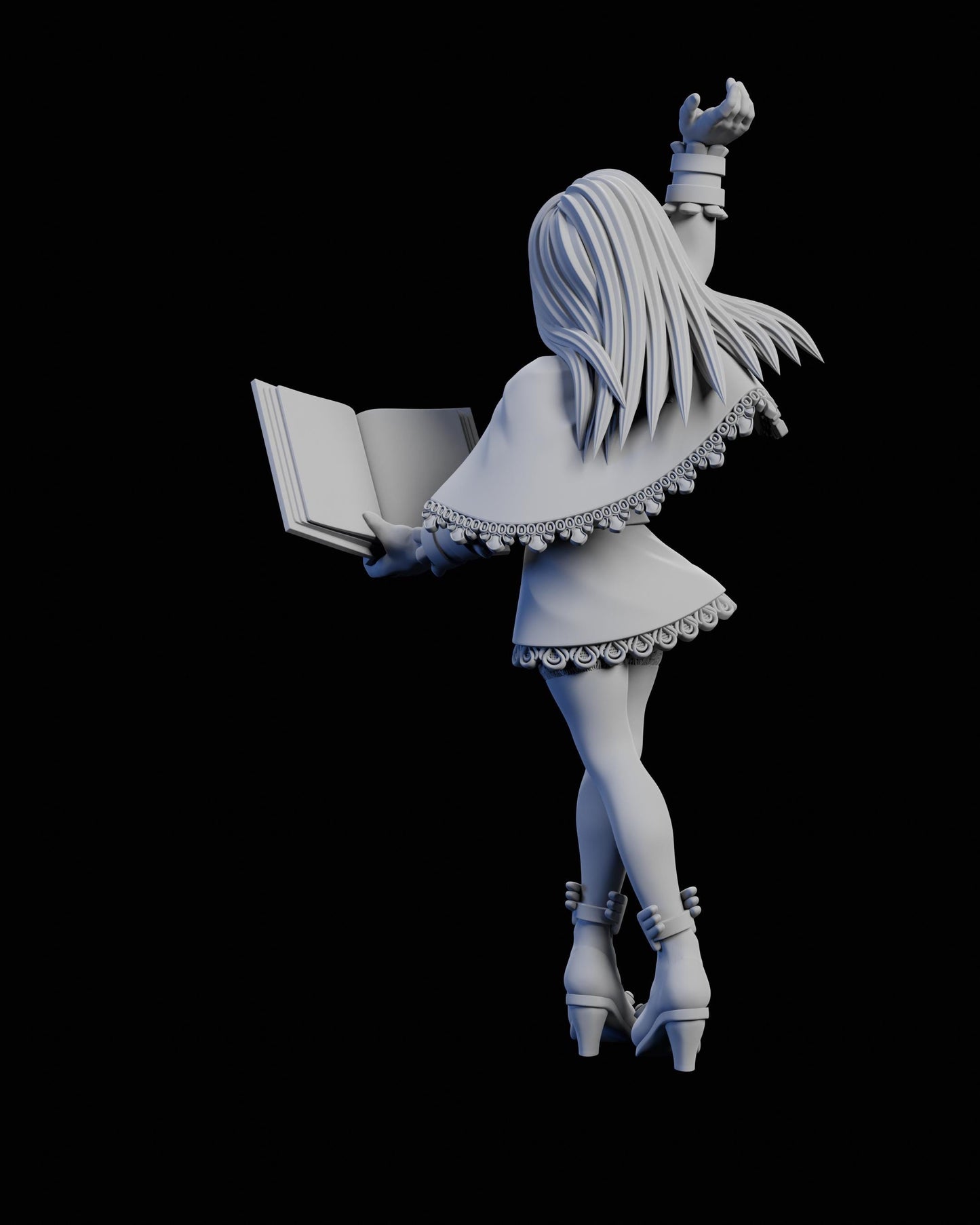Witch of Ruin Miniature - 28mm / 32mm / 36mm / 75mm - Ethan Savage Studios - Unpainted Resin Printed Figure for D&D, TTRPGs, and Board Games