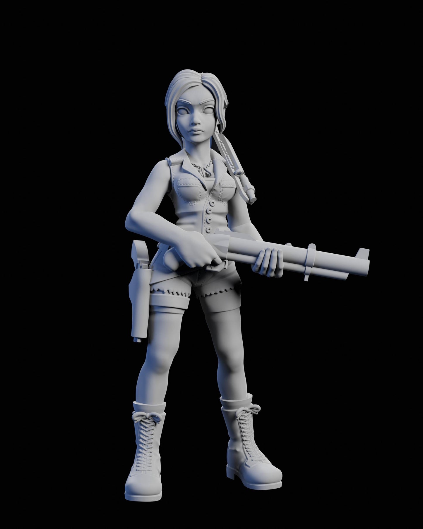 Survivor Alys Miniature - 28mm / 32mm / 36mm / 75mm - Ethan Savage Studios - Unpainted Resin Printed Figure for D&D, TTRPGs, and Board Games