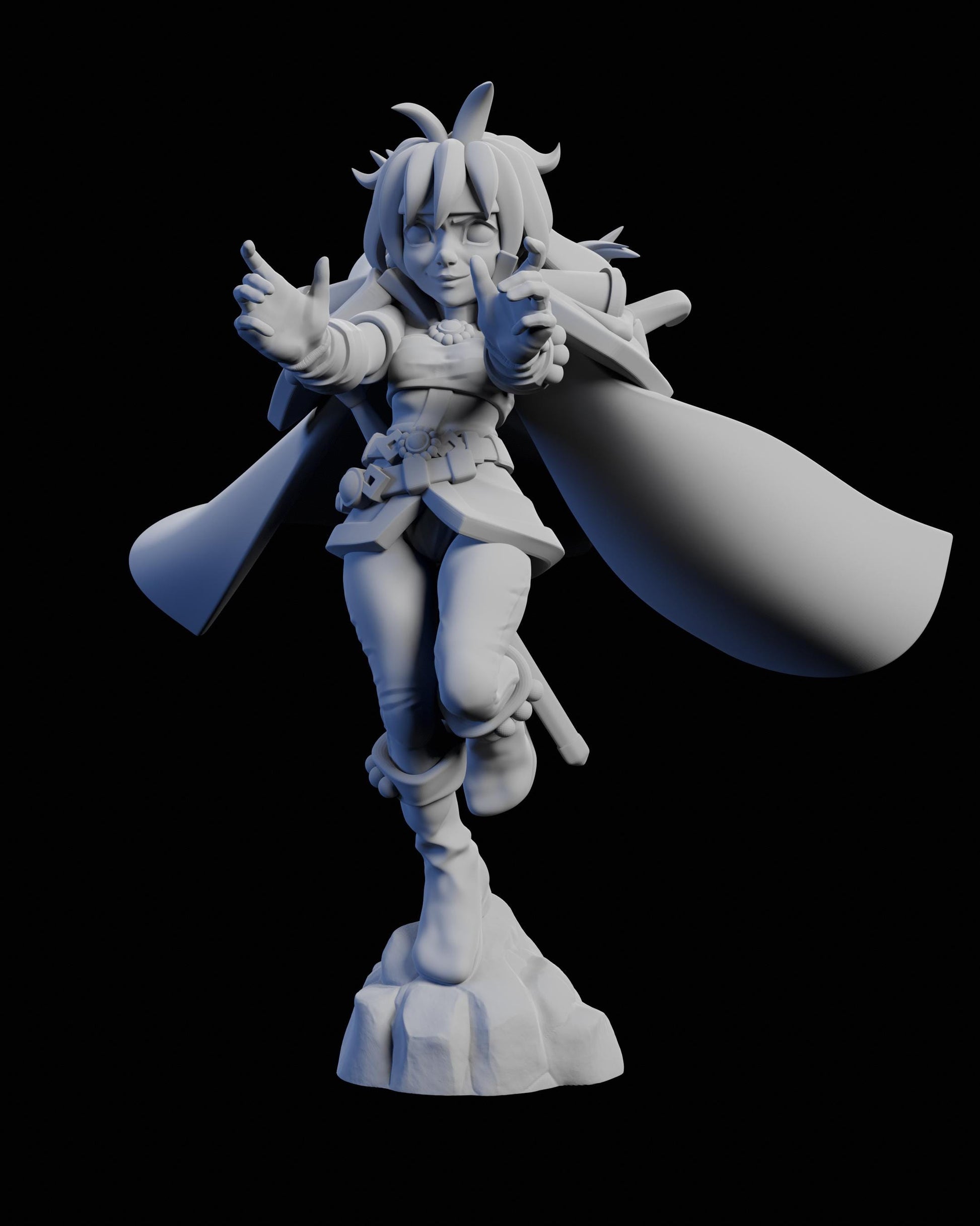 Sorcerer Rena Miniature - 28mm / 32mm / 36mm / 75mm - Ethan Savage Studios - Unpainted Resin Printed Figure for D&D, TTRPGs, and Board Games