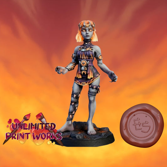 Sister Hell Miniature - 28mm / 32mm / 36mm / 75mm - Ethan Savage Studios - Resin Printed Figure for D&D, TTRPGs, and Board Games