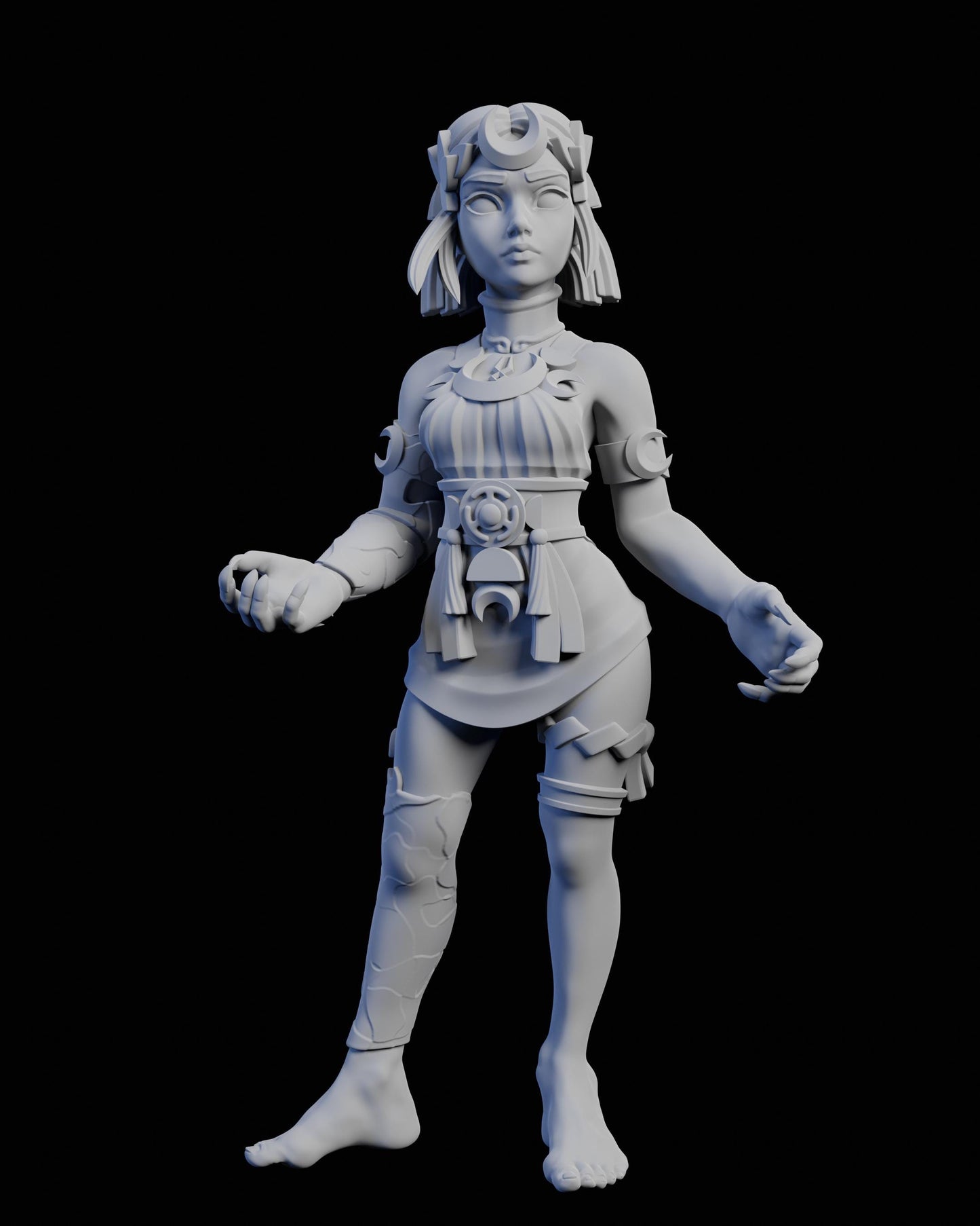 Sister Hell Miniature - 28mm / 32mm / 36mm / 75mm - Ethan Savage Studios - Resin Printed Figure for D&D, TTRPGs, and Board Games