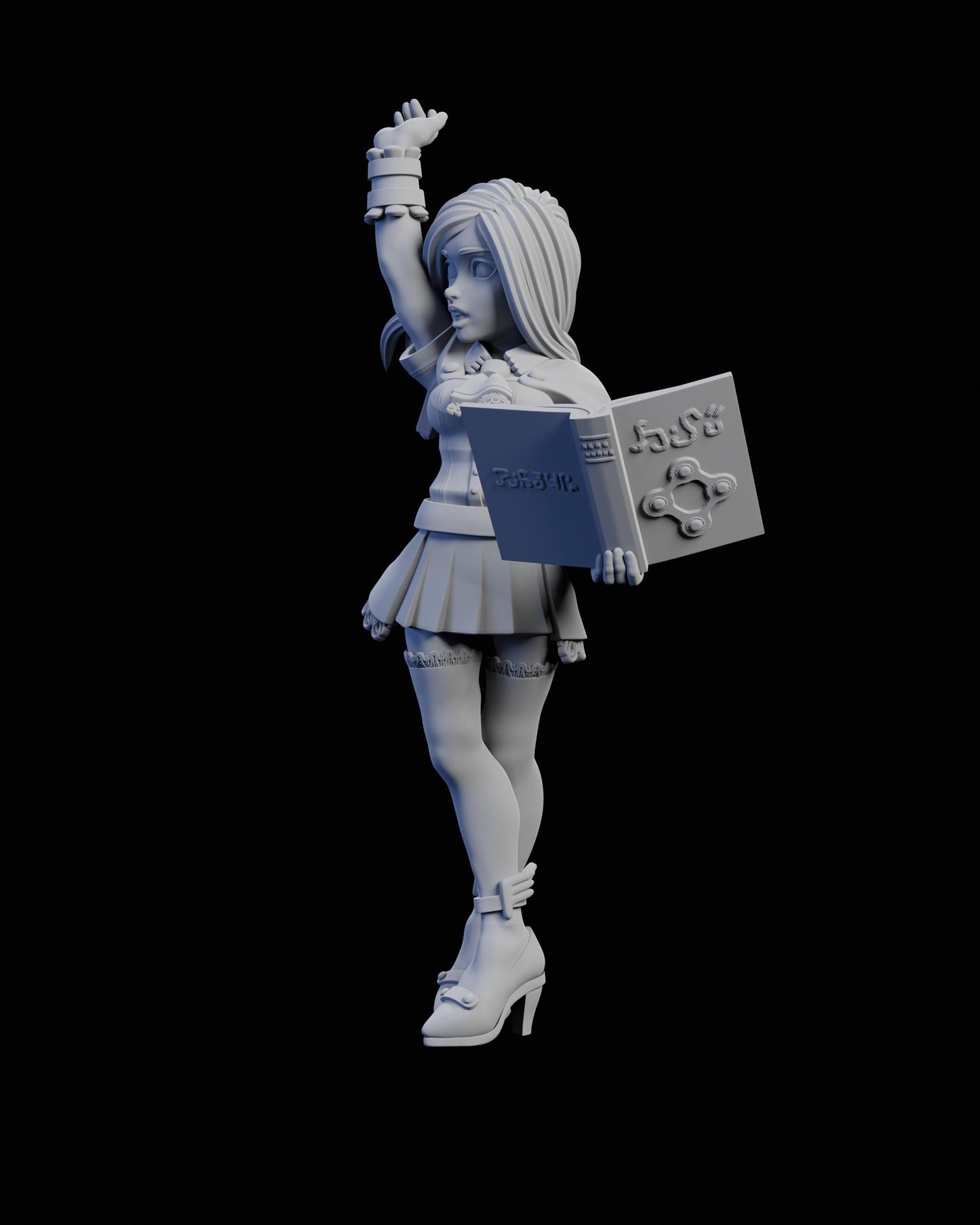 Witch of Ruin Miniature - 28mm / 32mm / 36mm / 75mm - Ethan Savage Studios - Unpainted Resin Printed Figure for D&D, TTRPGs, and Board Games