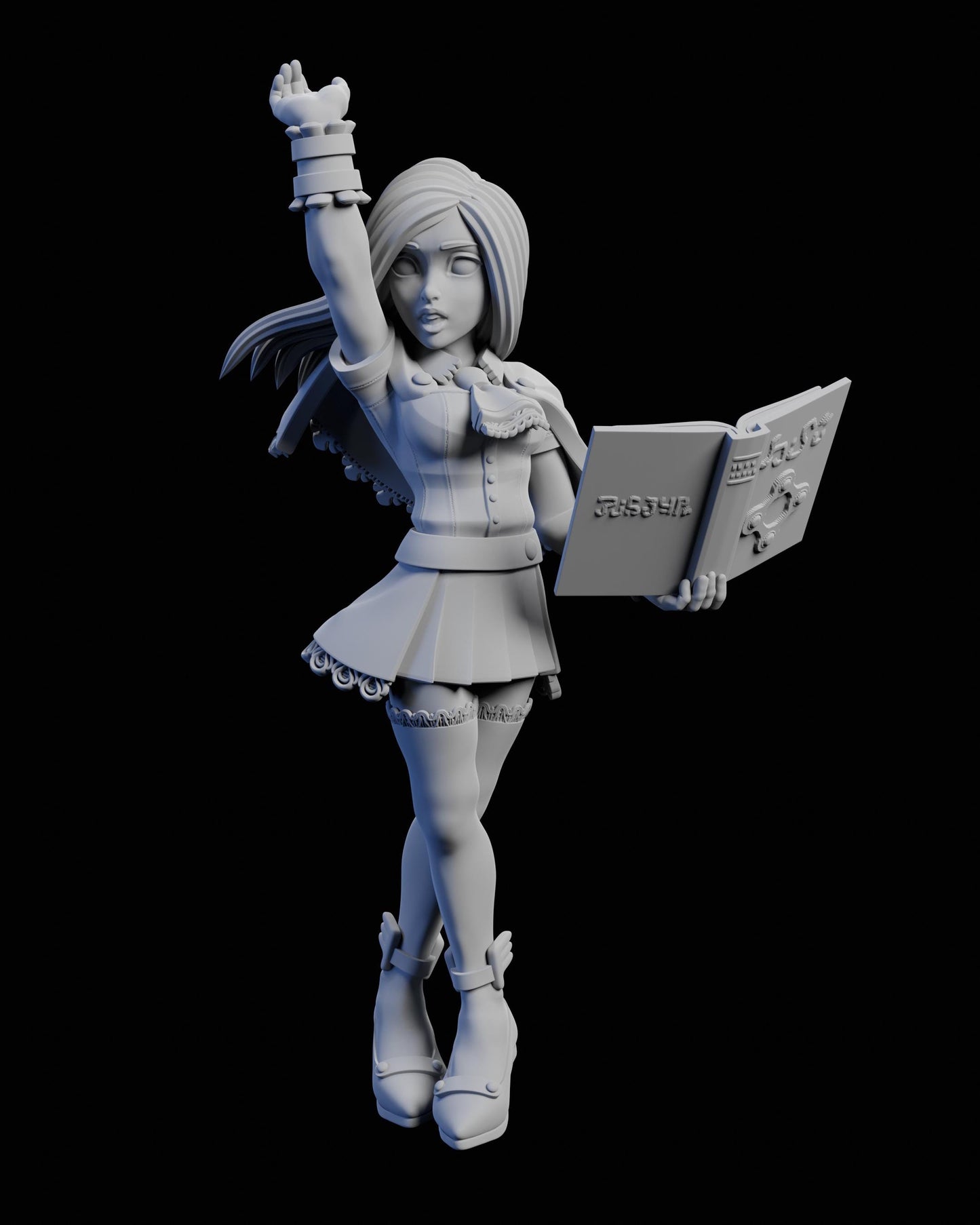 Witch of Ruin Miniature - 28mm / 32mm / 36mm / 75mm - Ethan Savage Studios - Unpainted Resin Printed Figure for D&D, TTRPGs, and Board Games