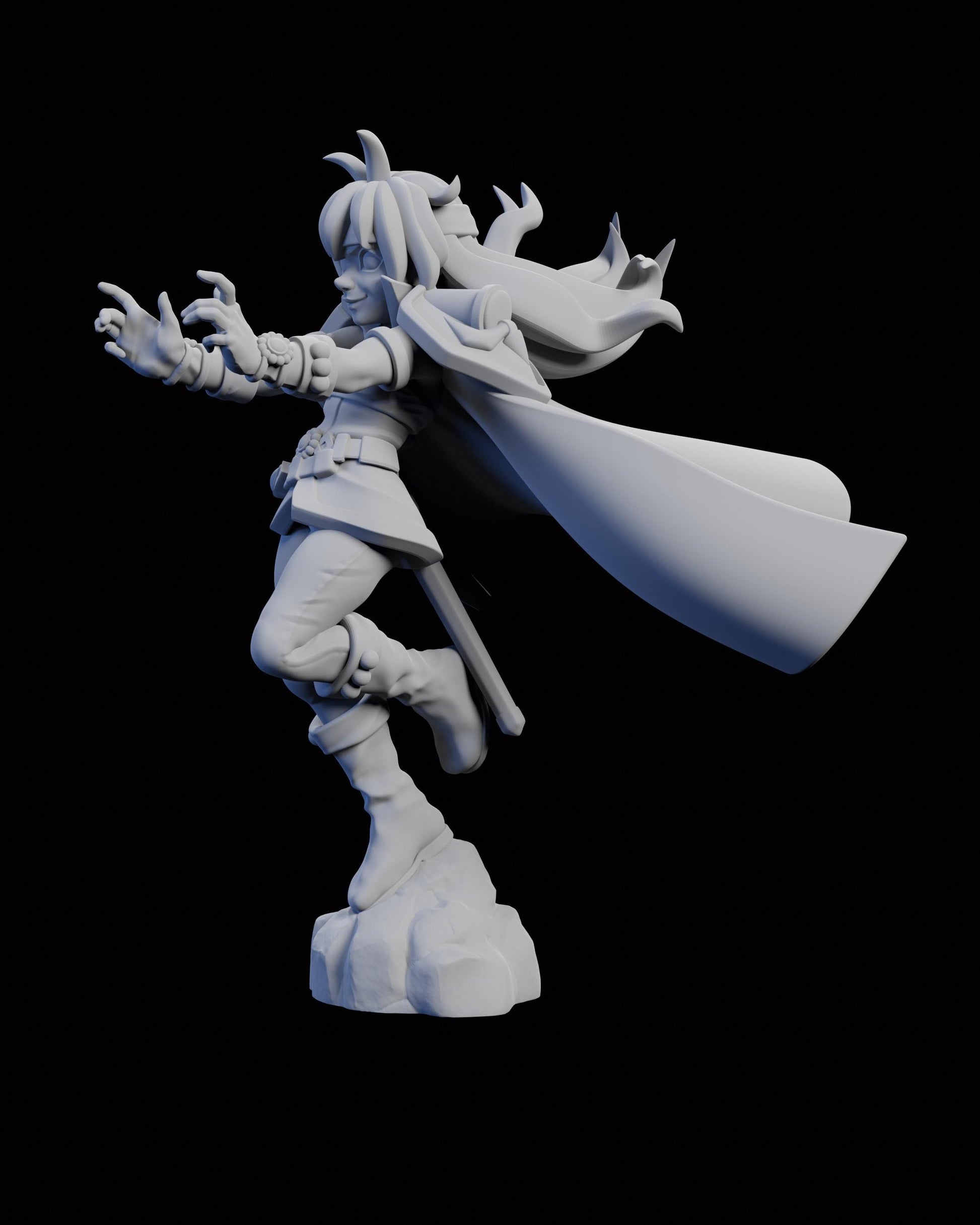 Sorcerer Rena Miniature - 28mm / 32mm / 36mm / 75mm - Ethan Savage Studios - Unpainted Resin Printed Figure for D&D, TTRPGs, and Board Games