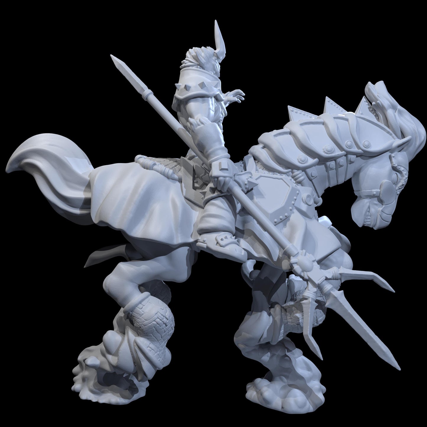 Phantom Steed Miniature - 28mm / 32mm / 36mm / 75mm - Irnkman's Minis - Resin Printed Figure for D&D, TTRPGs, and Board Games