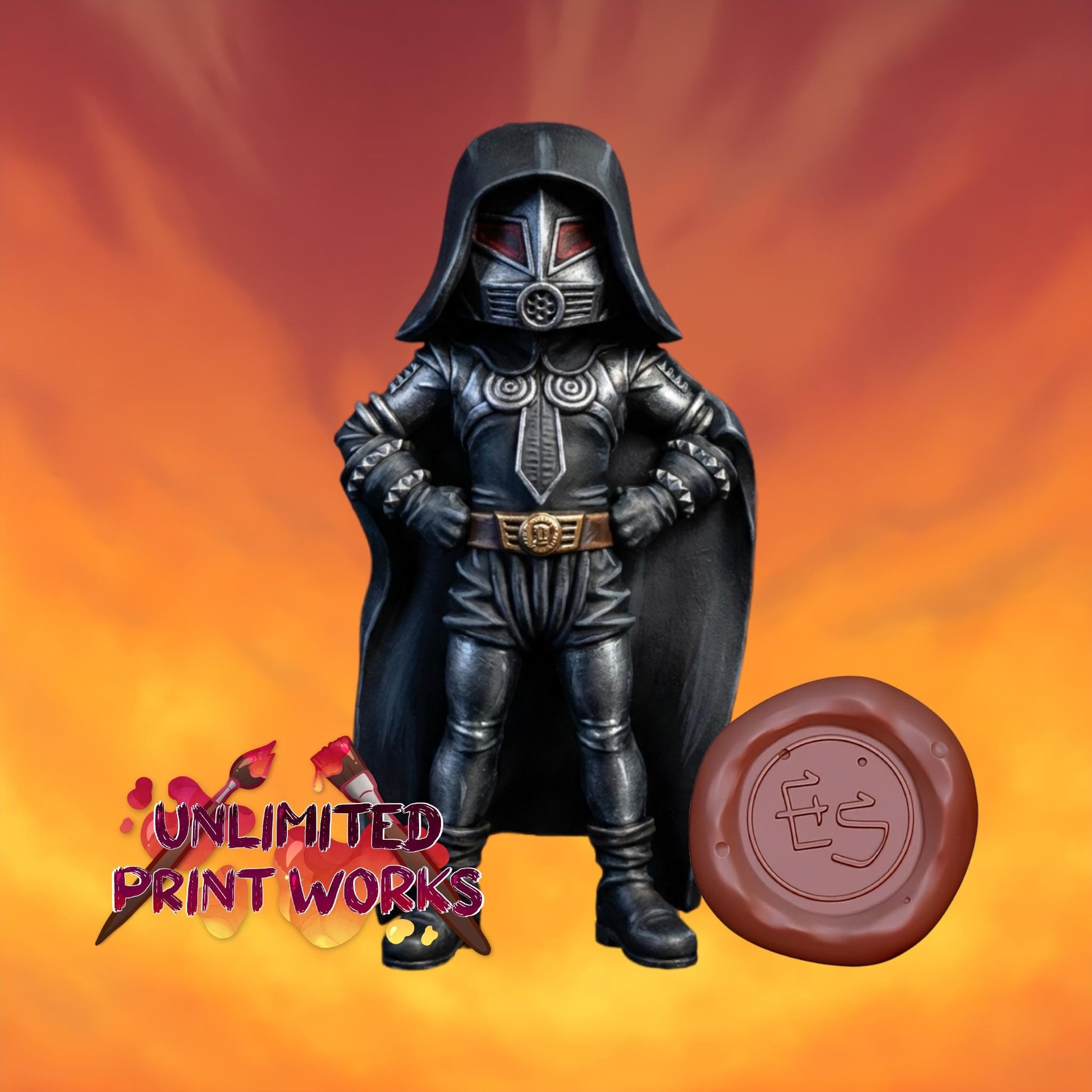 Lord Schwartz Miniature - 28mm/32mm/36mm/75mm/100mm - Ethan Savage Studios - Unpainted Resin Printed Figure for TTRPGs and Board Games