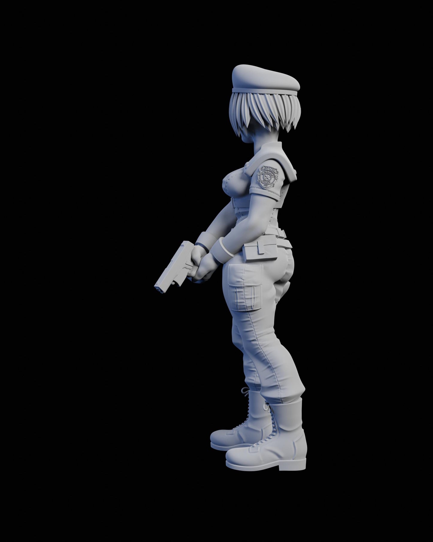 Officer Sandvich Miniature - 28mm / 32mm / 36mm / 75mm - Ethan Savage Studios - Unpainted Resin Printed Figure for TTRPGs and Board Games