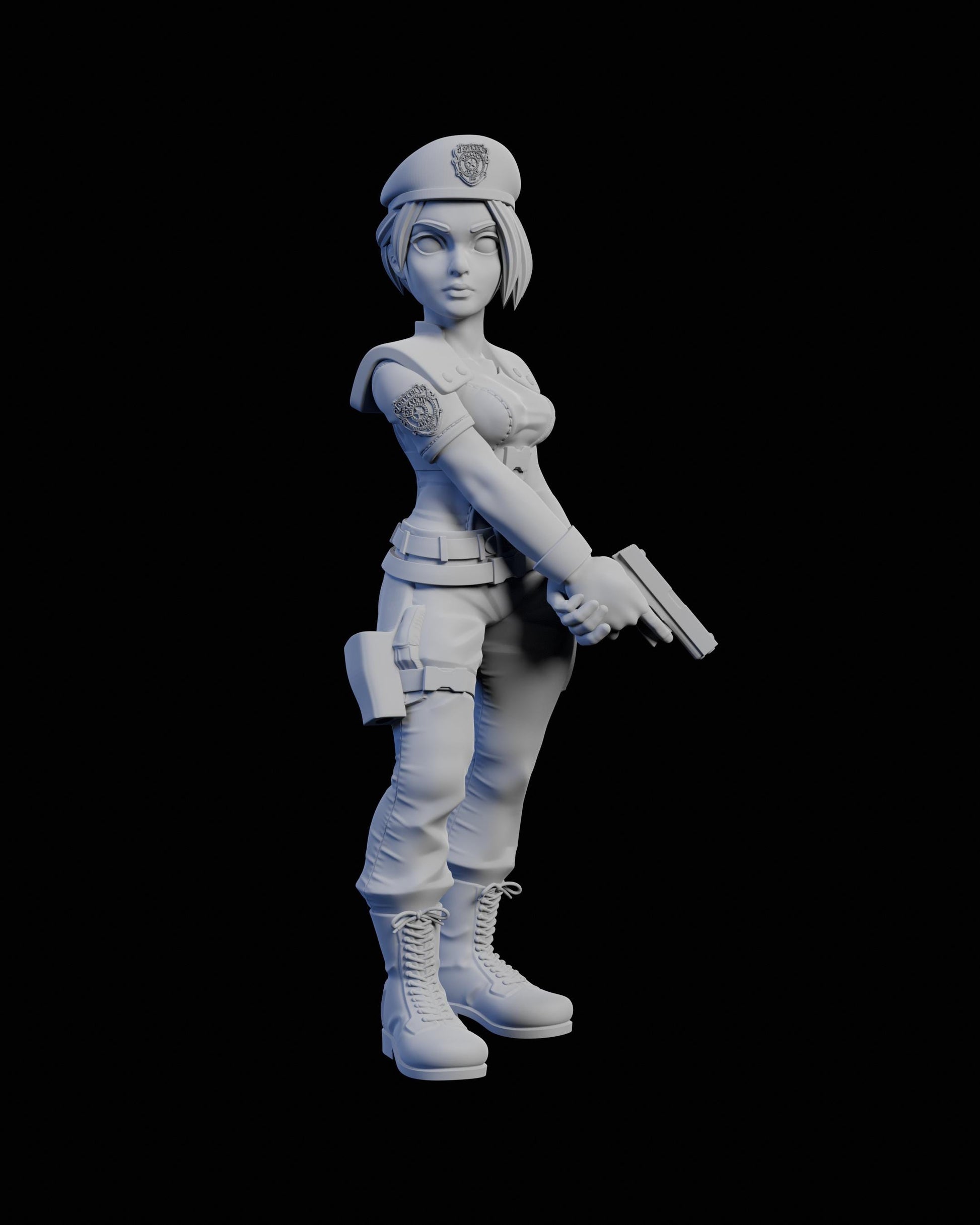 Officer Sandvich Miniature - 28mm / 32mm / 36mm / 75mm - Ethan Savage Studios - Unpainted Resin Printed Figure for TTRPGs and Board Games