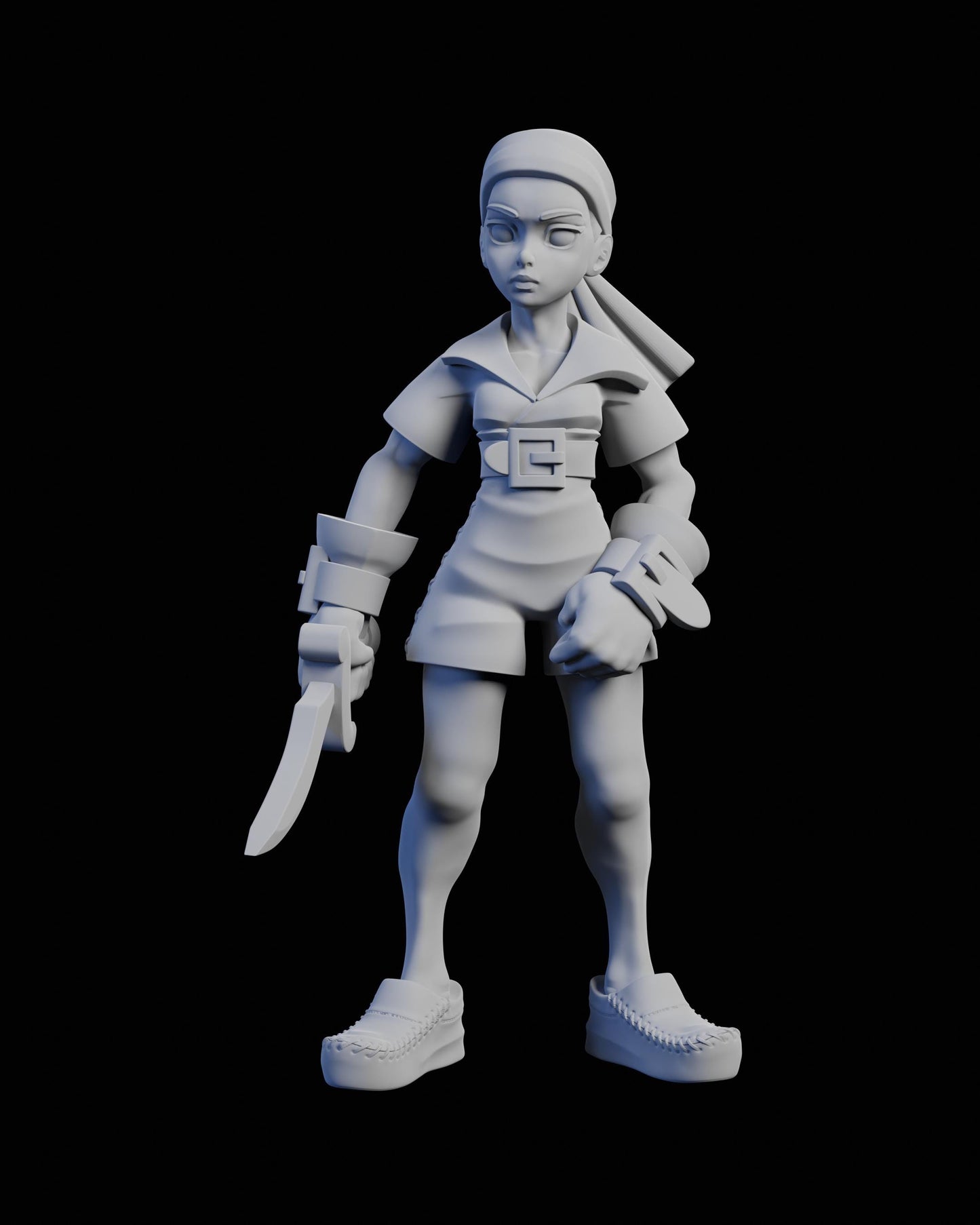 Female Thief Miniature - 28mm / 32mm / 36mm / 75mm - Ethan Savage Studios - Unpainted Resin Printed Figure for TTRPGs and Board Games