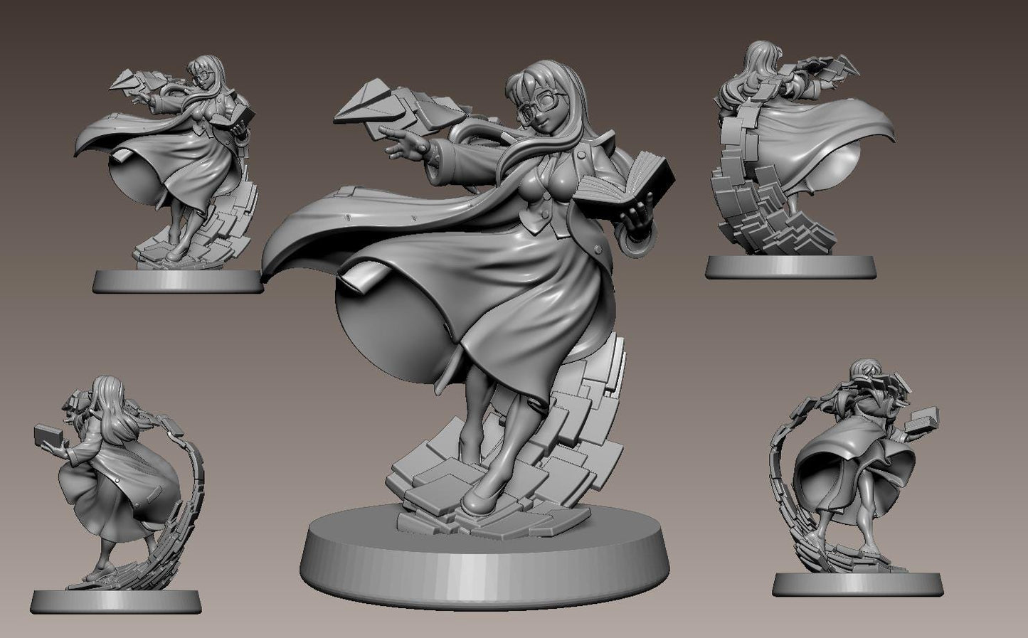 Pageweaver Miniature - 28mm / 32mm / 36mm - LPOMC - Unpainted Resin Printed Figure for D&D, TTRPGs, and Board Games