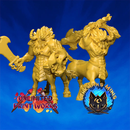 Savage Lions Miniature - 28mm / 32mm / 36mm / 75mm - Irnkman's Minis - Unpainted Resin Printed Figure for D&D, TTRPGs, and Board Games