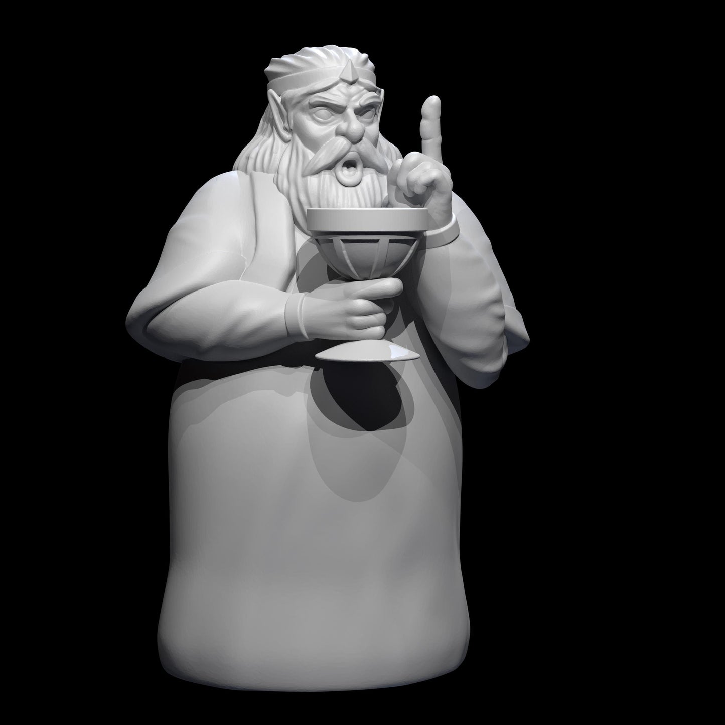 King M'Boy Miniature - 28mm / 32mm / 36mm / 75mm - Irnkman's Minis - Unpainted Resin Printed Figure for D&D, TTRPGs, and Board Games