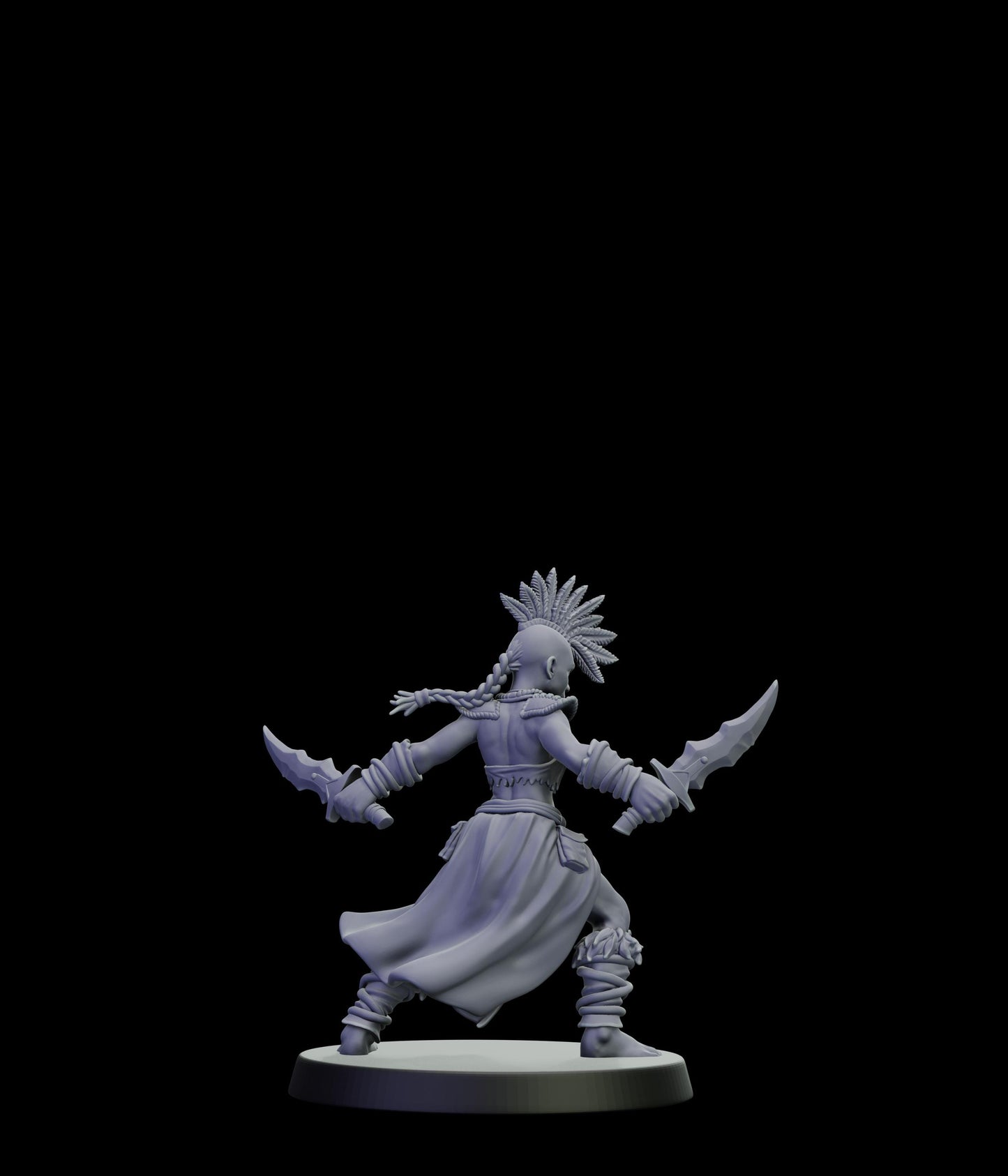 DOR Moonfangs Miniature (6 Variations) - 28mm / 32mm / 36mm - Cosmondo - Unpainted Resin Printed Figure for TTRPGs and Wargaming