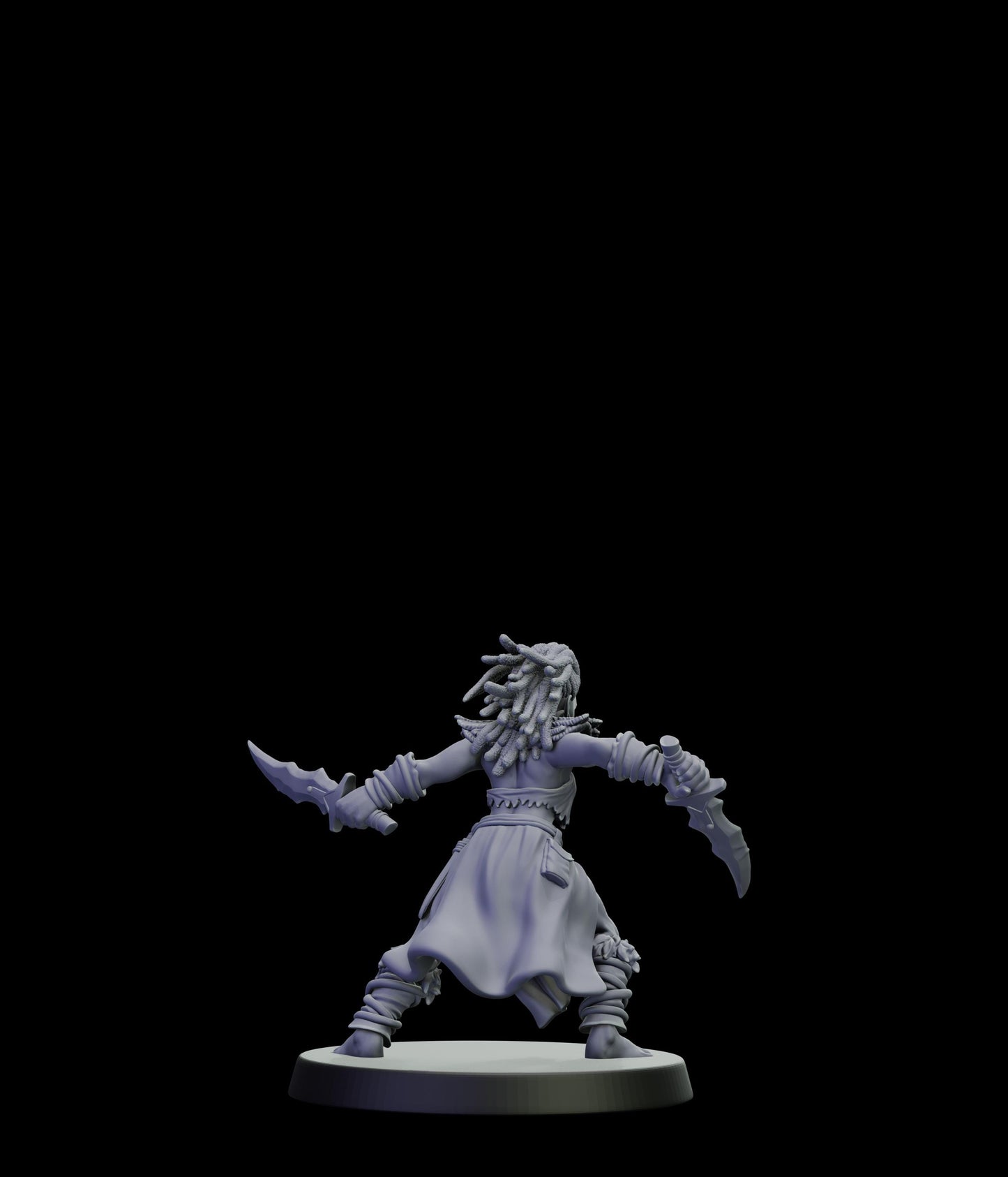 DOR Moonfangs Miniature (6 Variations) - 28mm / 32mm / 36mm - Cosmondo - Unpainted Resin Printed Figure for TTRPGs and Wargaming