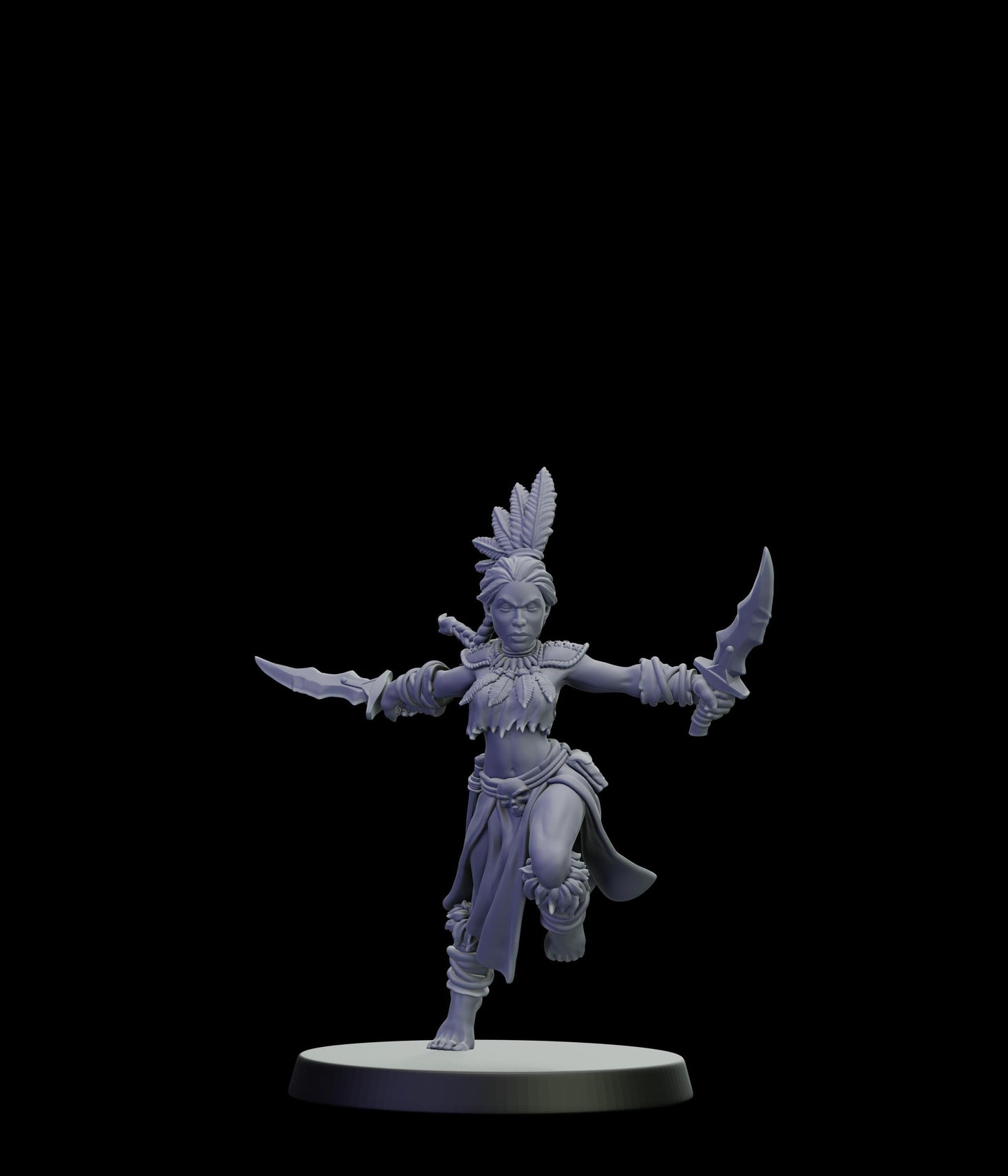 DOR Moonfangs Miniature (6 Variations) - 28mm / 32mm / 36mm - Cosmondo - Unpainted Resin Printed Figure for TTRPGs and Wargaming